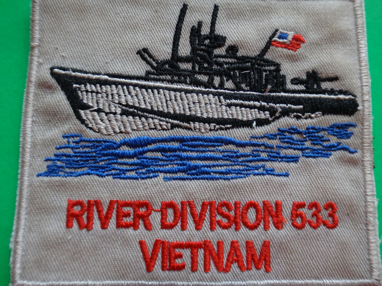 US Navy Patch RIVER DIVISION 533 PBR From Vietnam War Era