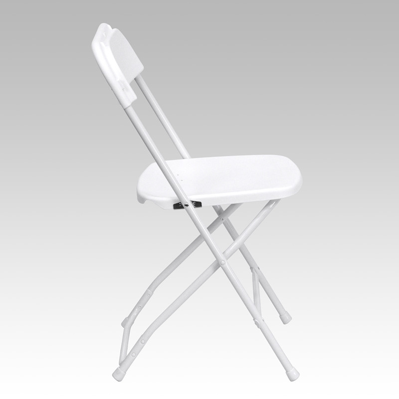 (50 PACK) 650 Lbs Weight Capacity Commercial Quality White Plastic Folding Chair