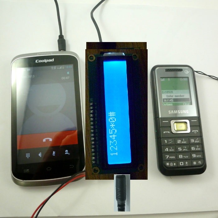 4 PCS DTMF decoder with LCD Display MT8870 Audio Voice Module for Mobile phone