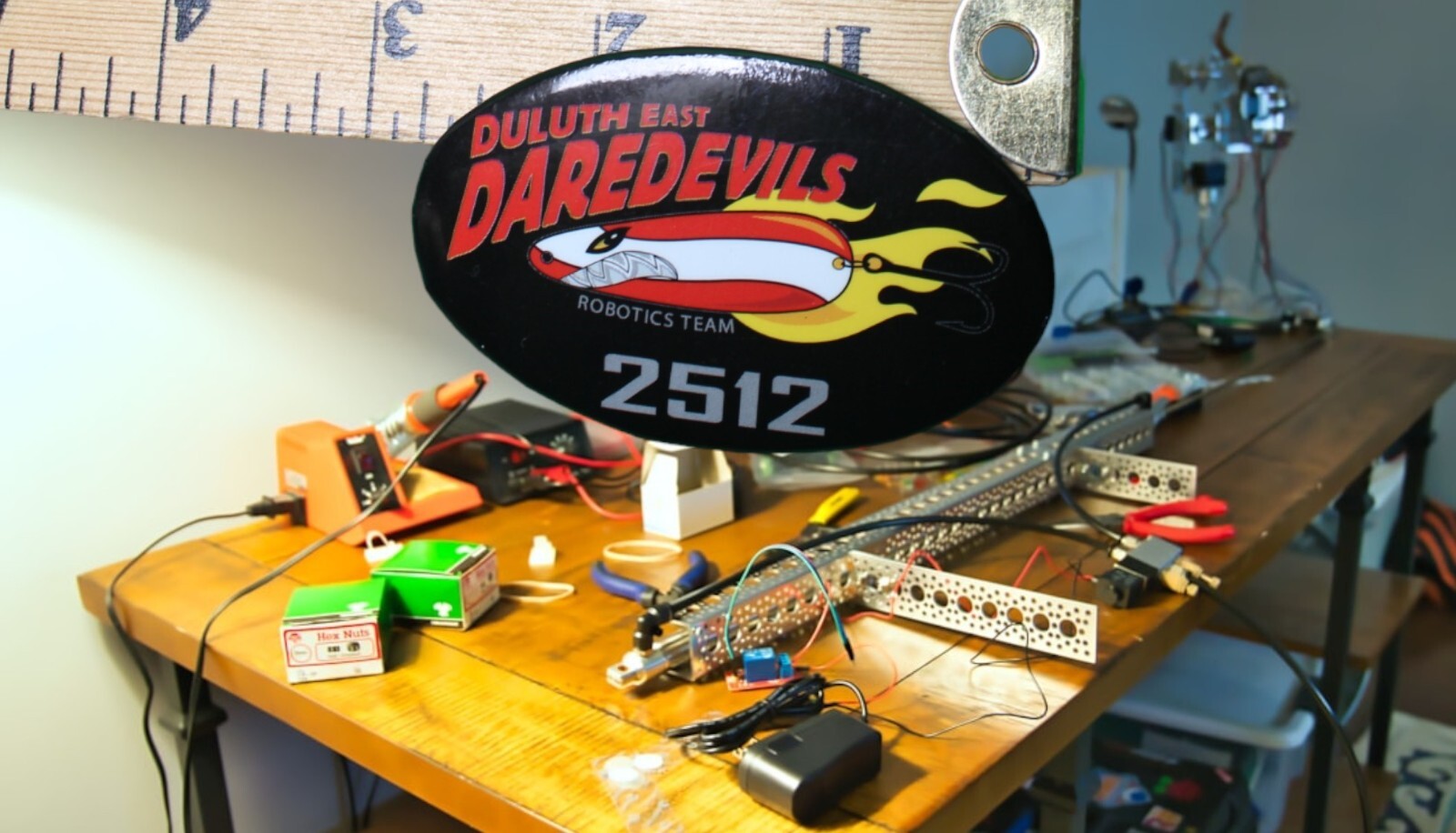 FRC competition Duluth East Daredevils Robotics Team  Robots button