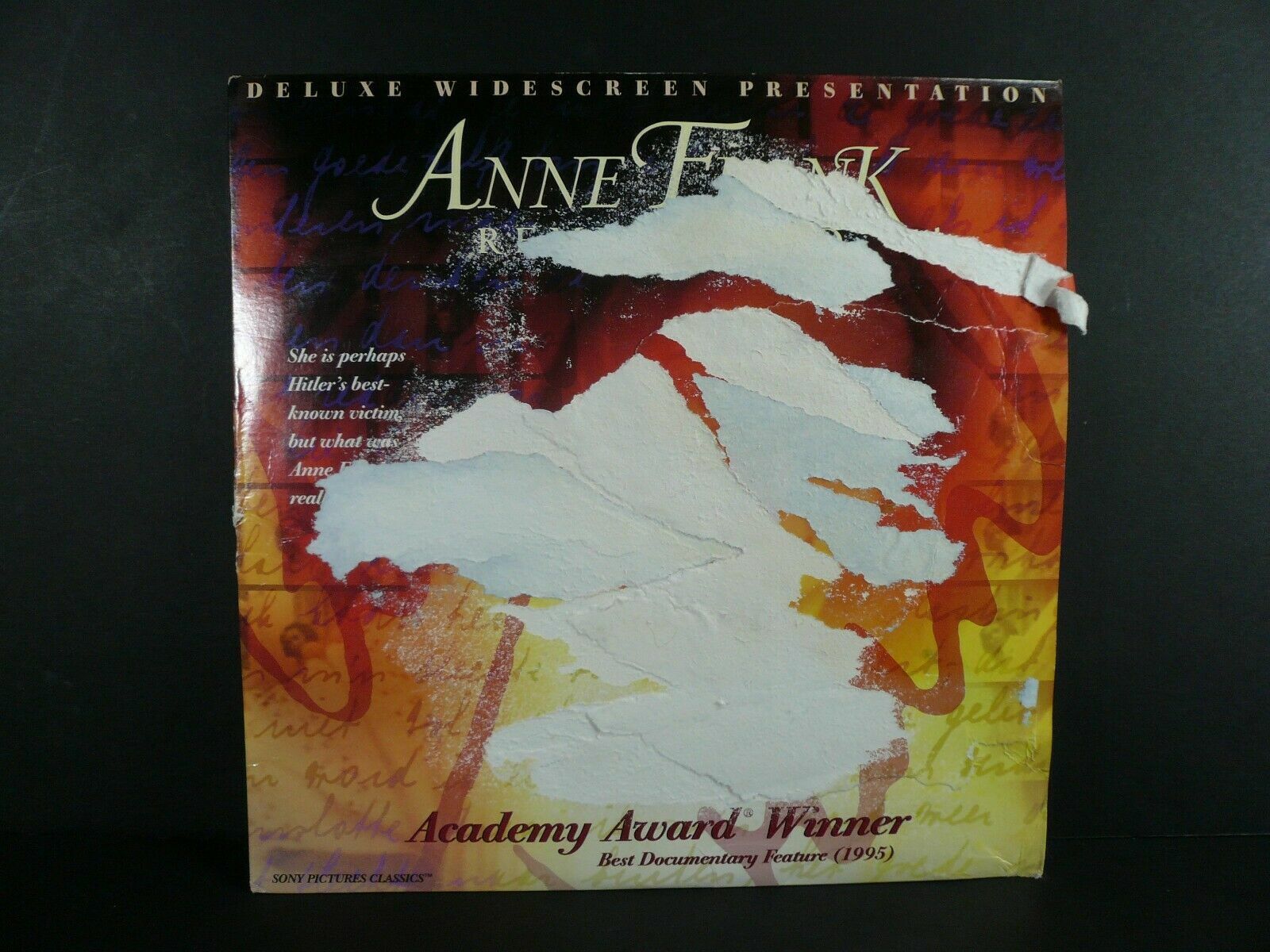 Anne Frank Remembered - 1996 - Laser Disc - Vintage