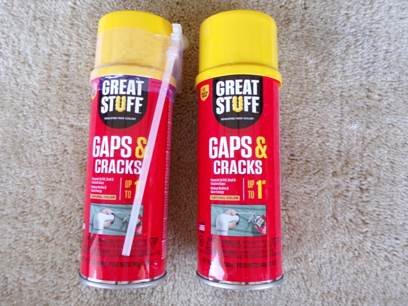 2 cans of Great Stuff Gaps and Cracks Filler @hS