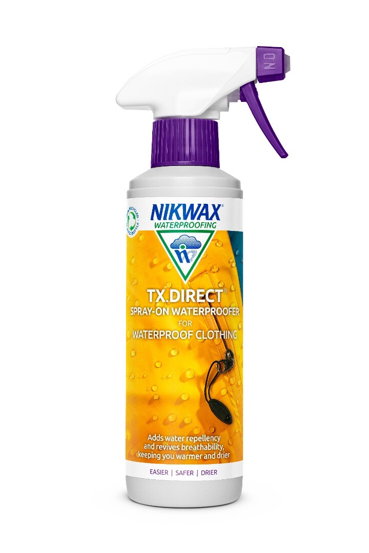 Nikwax TX Direct SPRAY ON 300ml Waterproofing waterproofer Wet Weather clothing