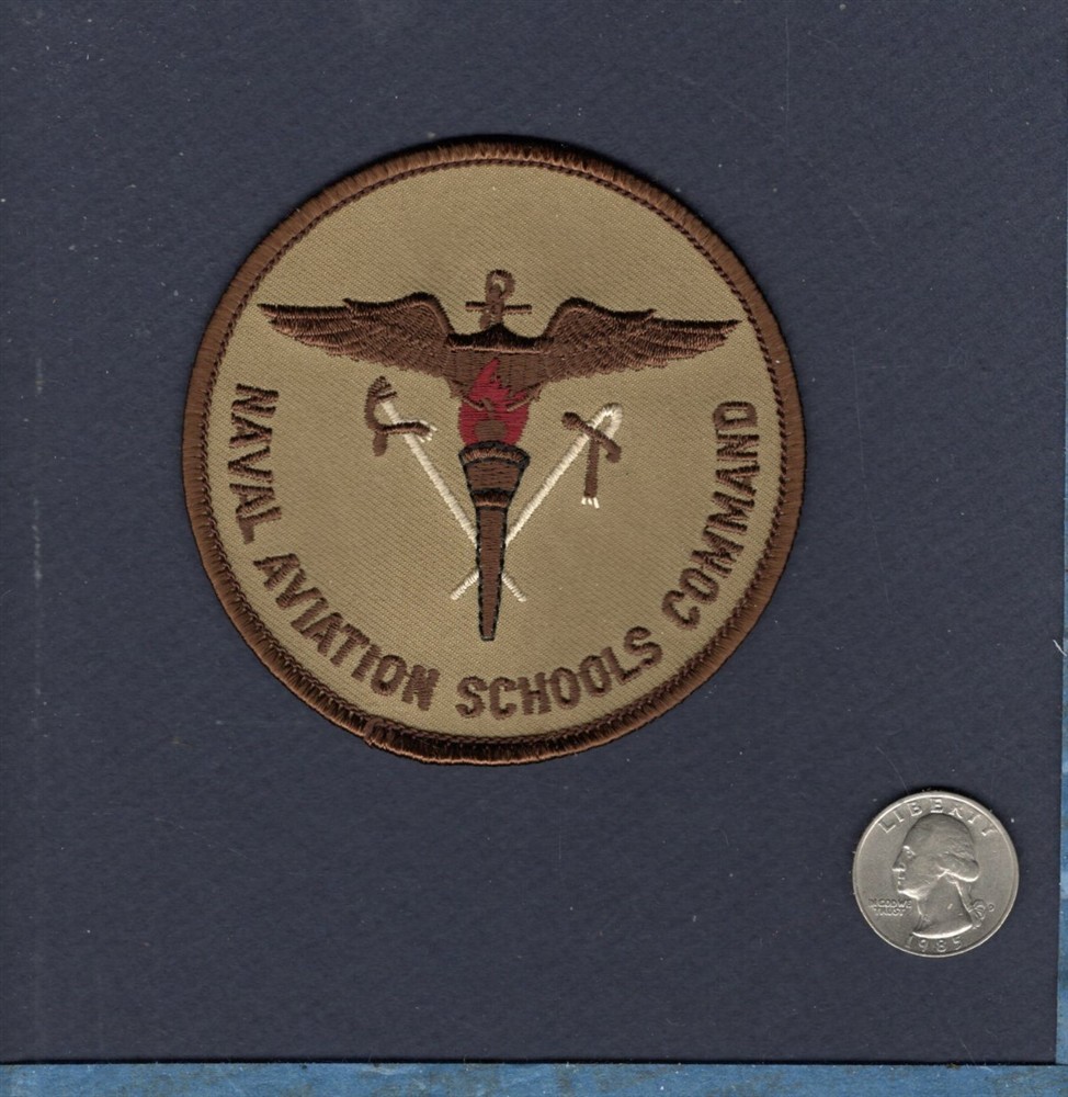Naval Aviation Schools Command PENSACOLA US NAVY USMC Base Squadron Tan Patch
