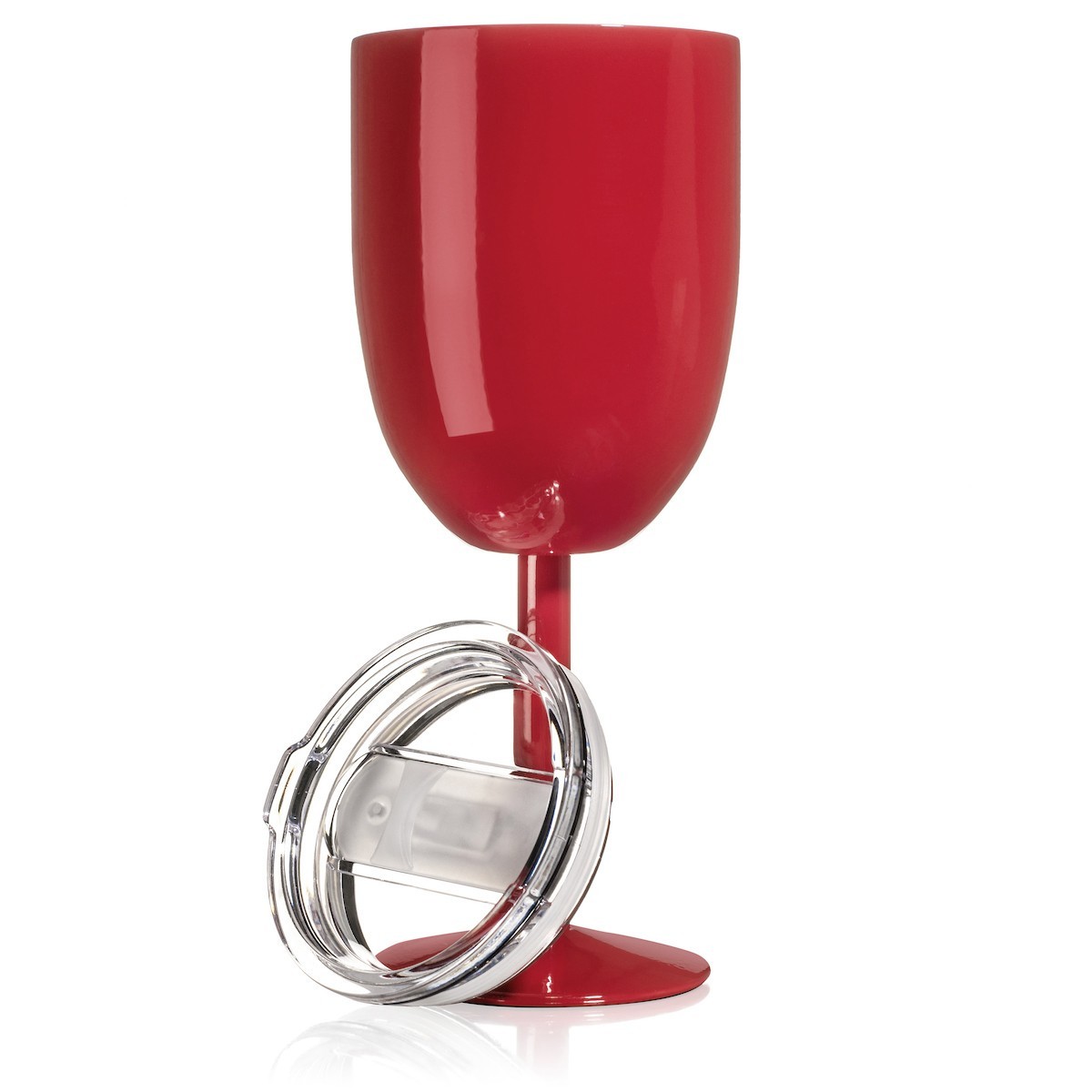 14oz Stemmed Wine Tumbler with Lid Double Wall Stainless Steel Vacuum Insulated