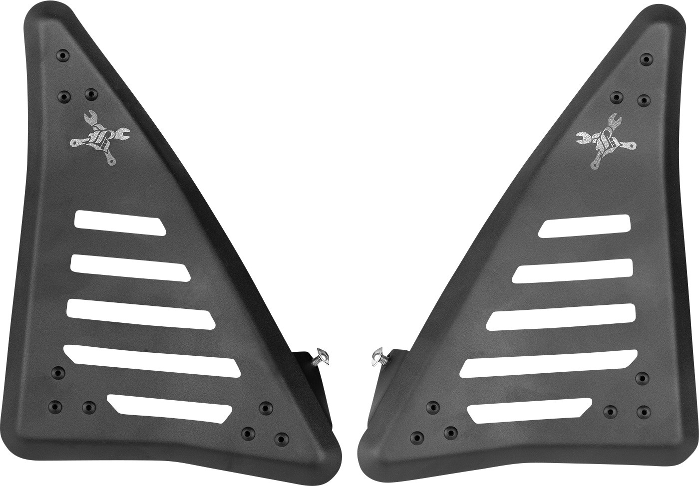 BURLY BRAND Side Covers - Slash Cut - Black - Honda - CMX B10-3003TB