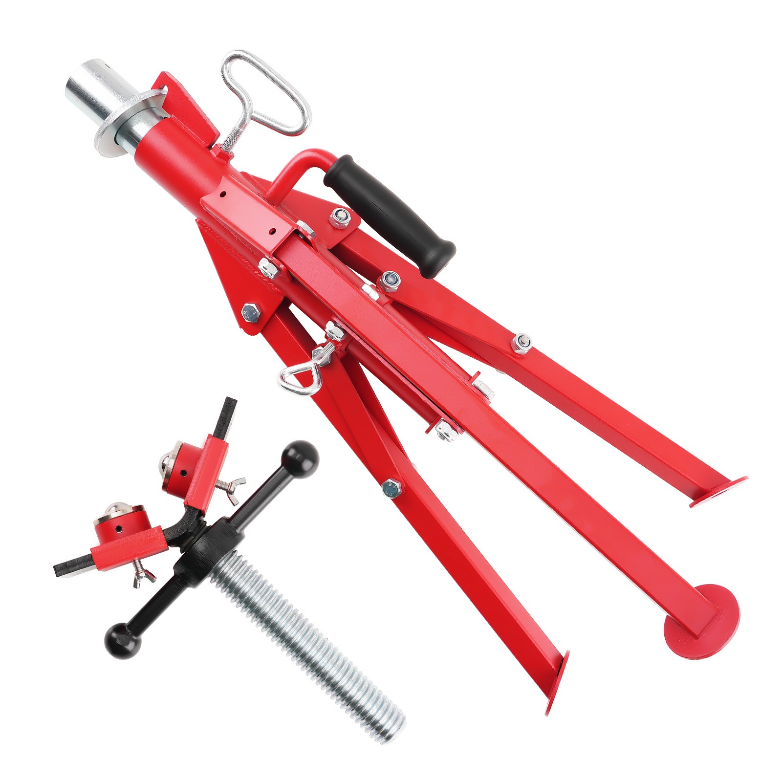 Adjustable Welding Pipe Support Jack Stand 2500lbs Ball Head 24-42in Steel