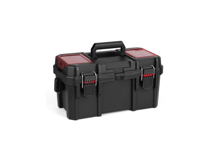 Hyper Tough 16-Inch Toolbox – Heavy-Duty Resin Storage with Padlock Security