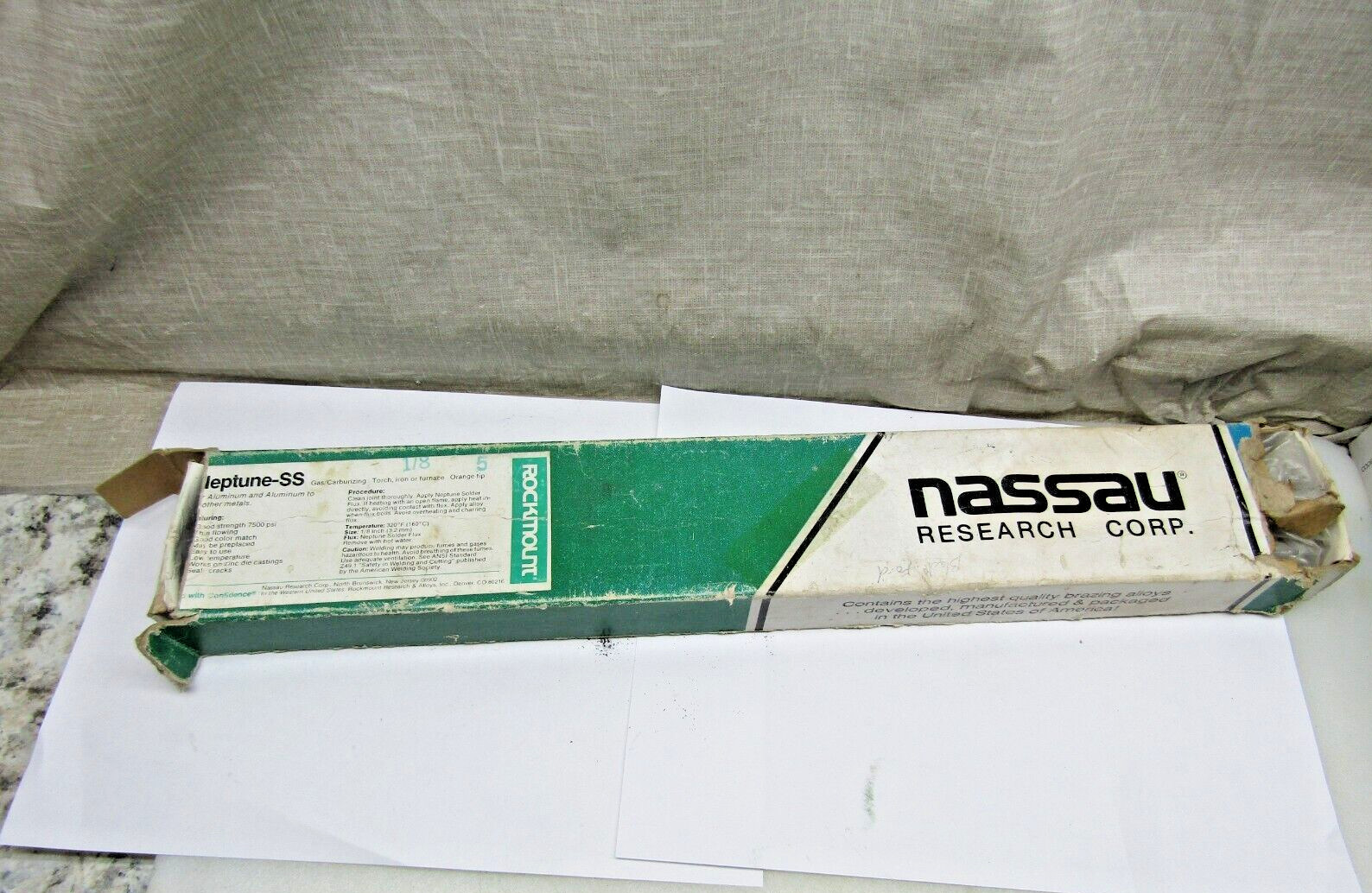 Nassau Neptune-SS 1/8" Aluminum Welding Electrode Open Box 4 lbs