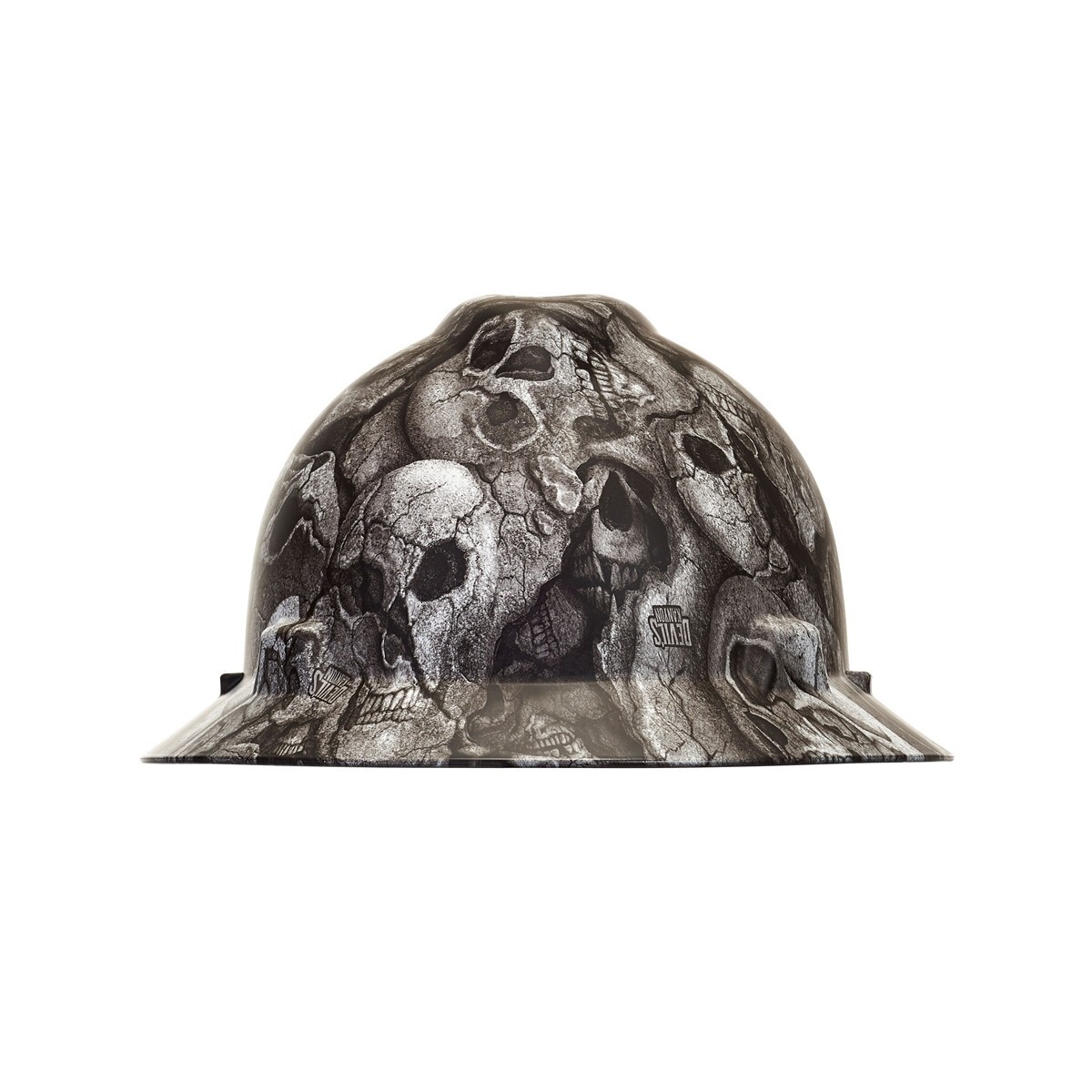 MSA 10204787 Full Brim Devils Kanyon V-Gard Hydro Dip Hard Hat with Fast trac II