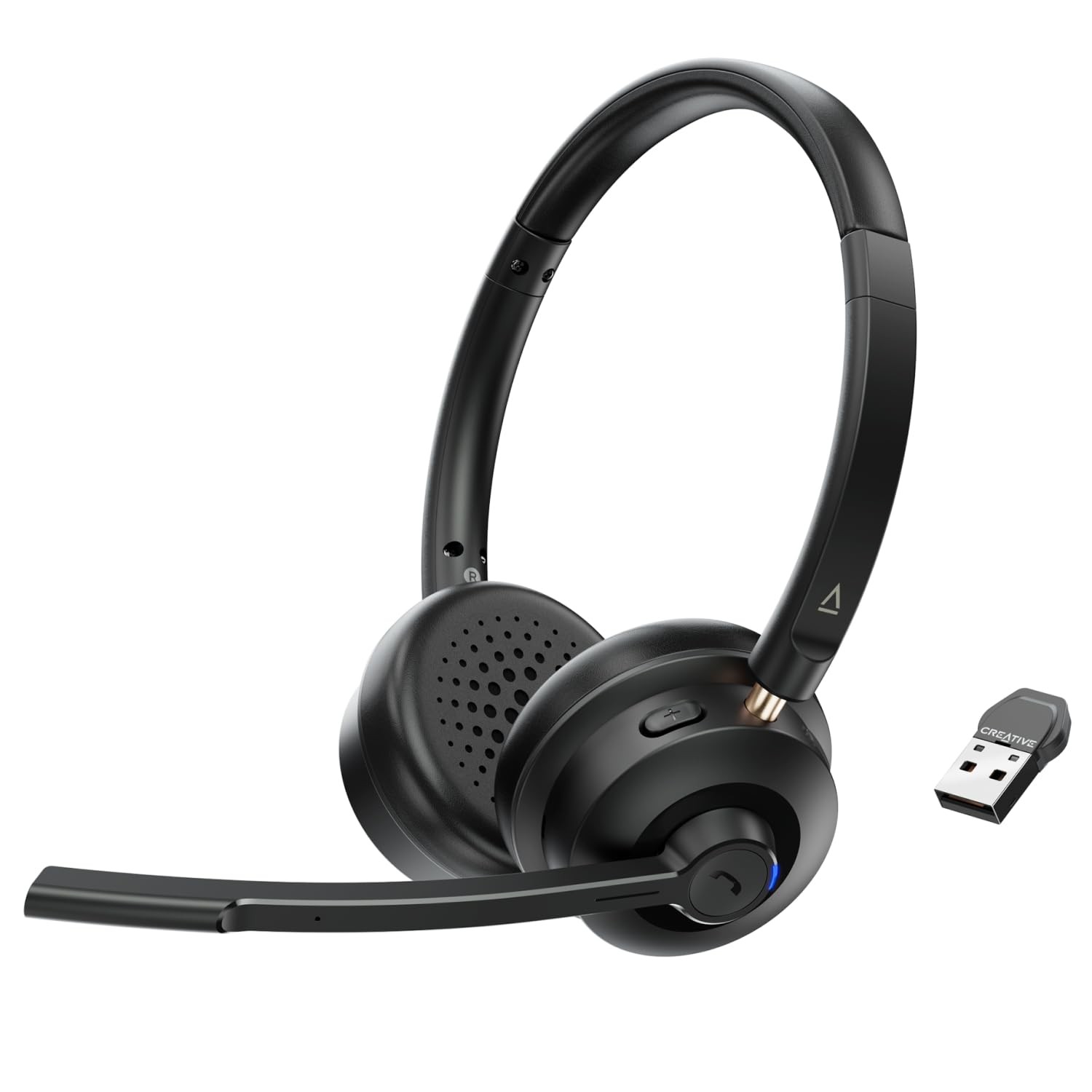 Chat Wireless On-Ear Headset with Noise-Cancelling Boom Mic