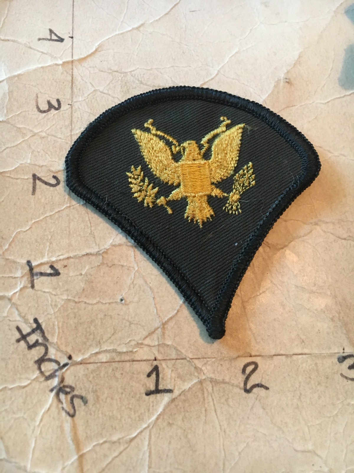 US Army Specialist Yellow on green m/e patch 7/21/25 (single)