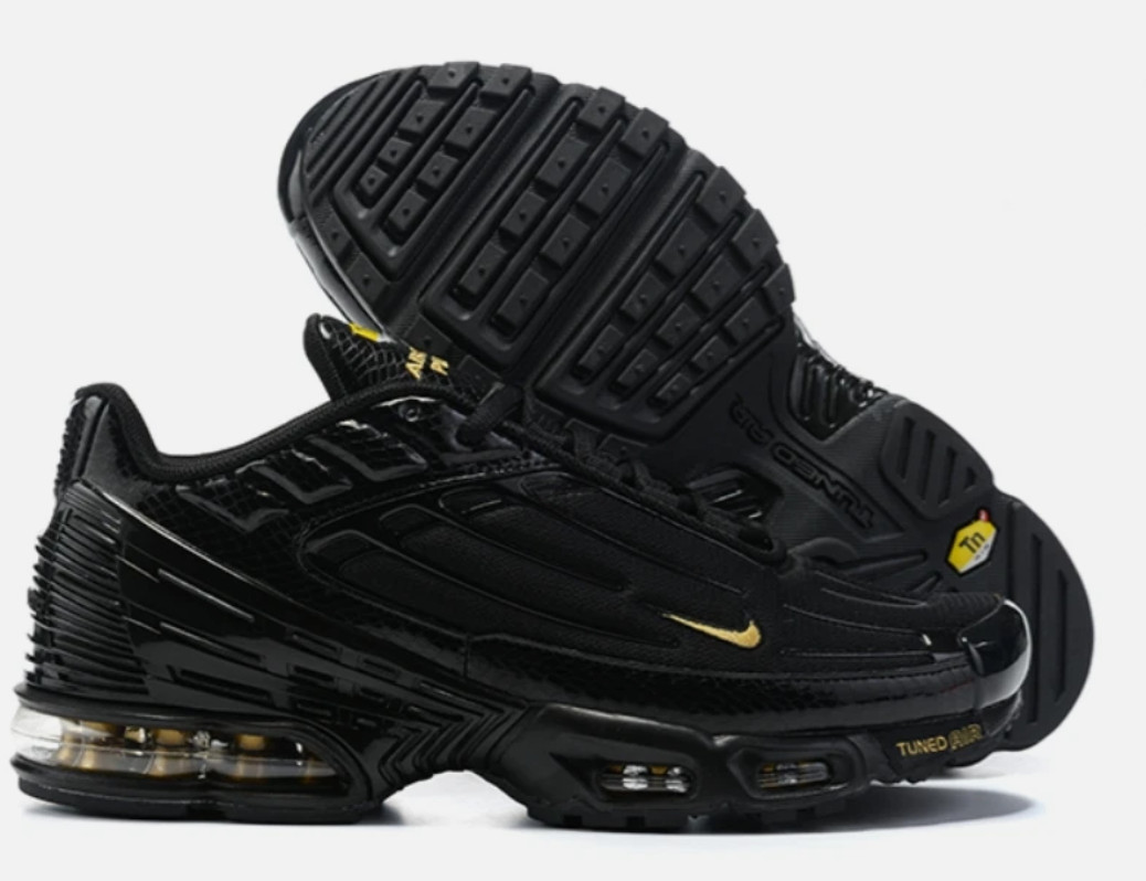 Nike Air Max Plus TN "Black Yellow" Low Top Running Basketball Shoes Trainers