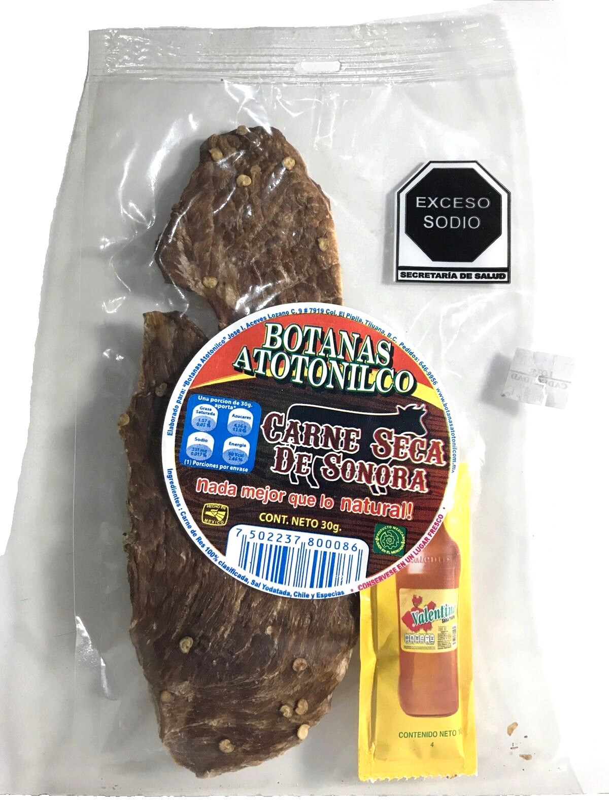 5-pk Carne Seca Sonora Botanas Atotonilco 🇲🇽 Beef Jerky 30g/1.6oz