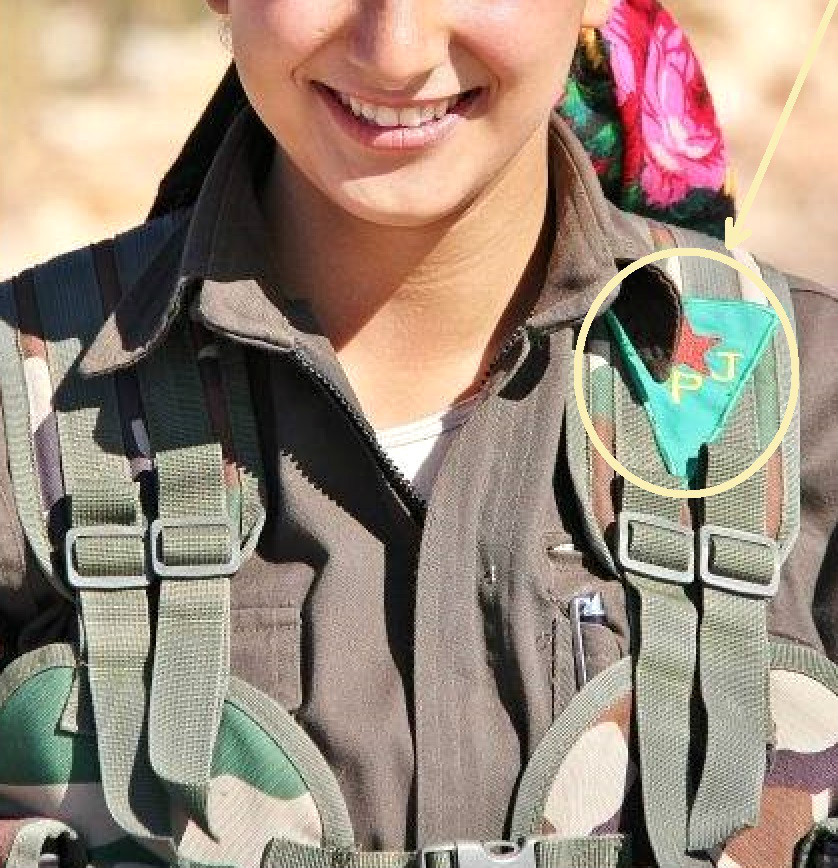 Kurdish Anti-Isis-Deash PESHMERGA Kurdistan Freedom Party velkrö Flag YPJ Patch