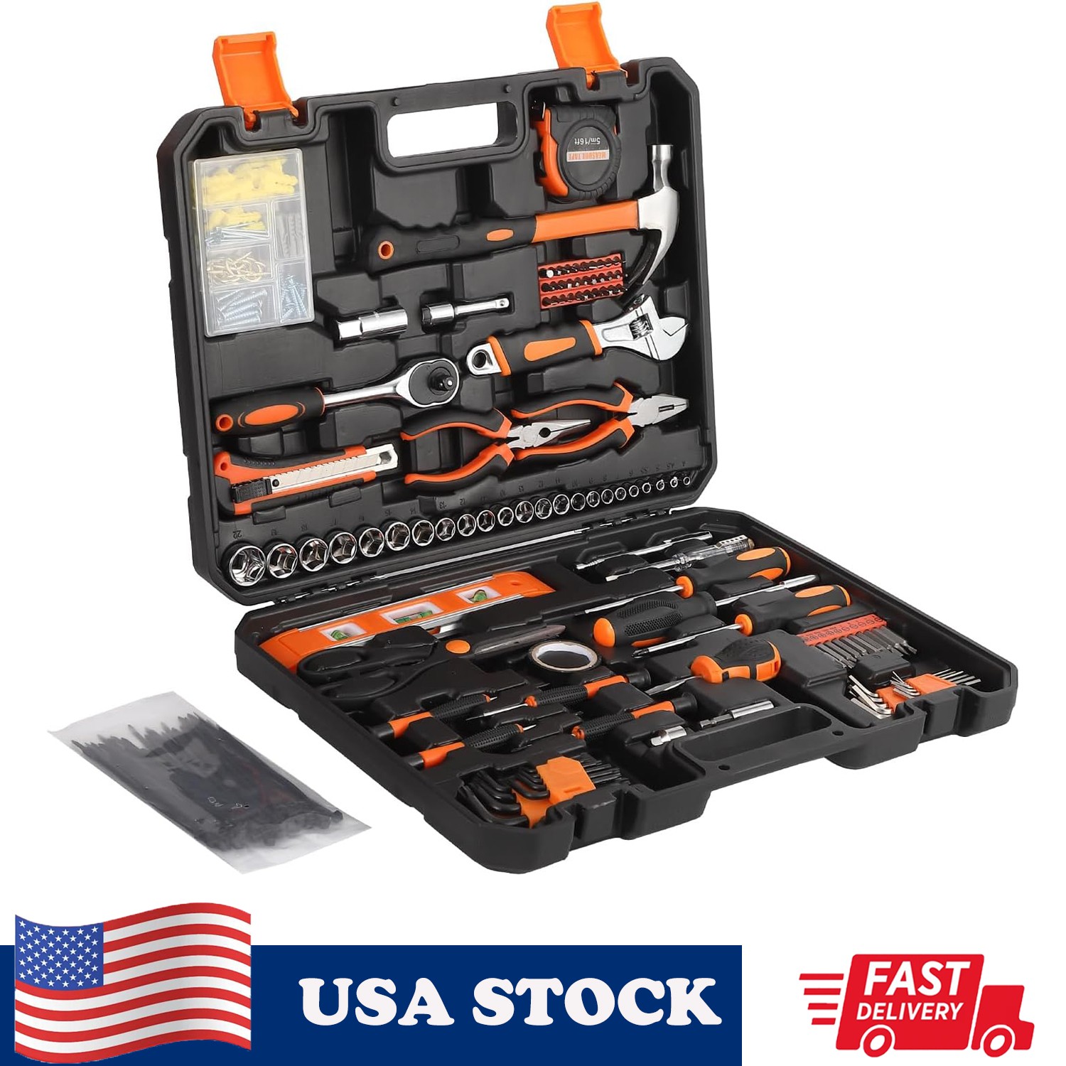 Home Tools Set 247-Pcs-Multifunctional Home Repair Tool Basis Mixed Tool Set