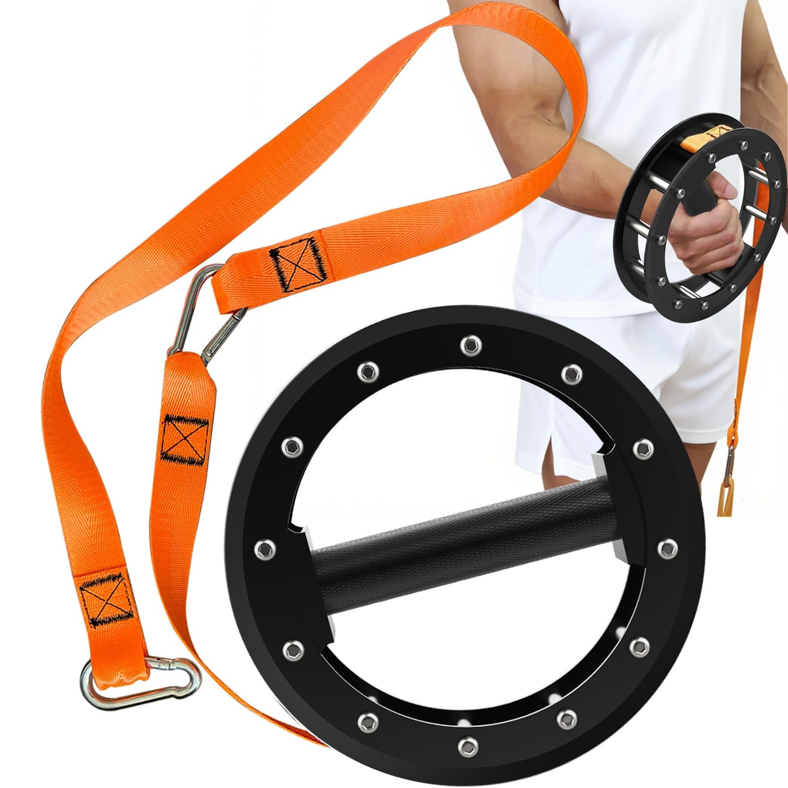 Fitarc Wrist Rotation Exerciser,Forearm Strengthener Trainer,Forearm Bar for ...