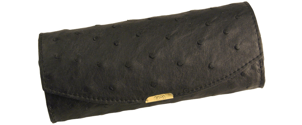 Eyeglass Case Ostrich Leather