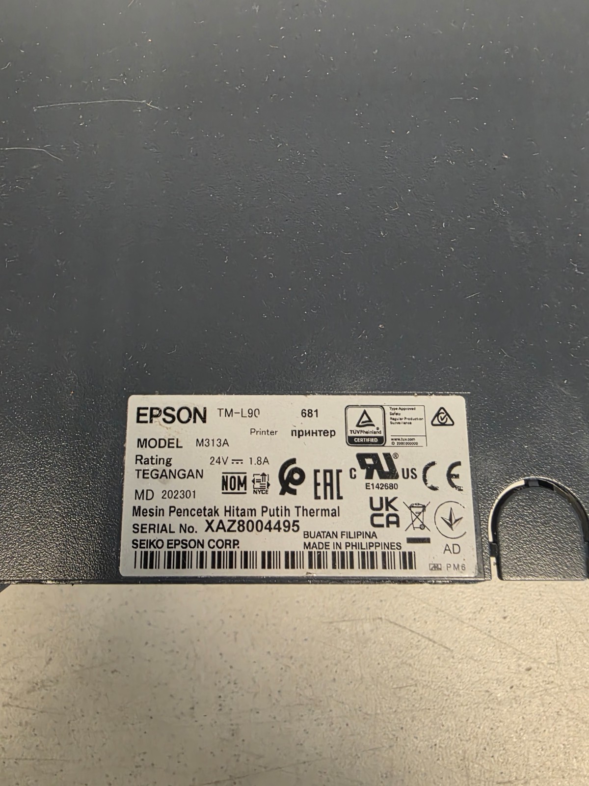 Epson TM-L90 POS Thermal Receipt Printer M313A (Printer Only) UNTESTED/AS IS #3