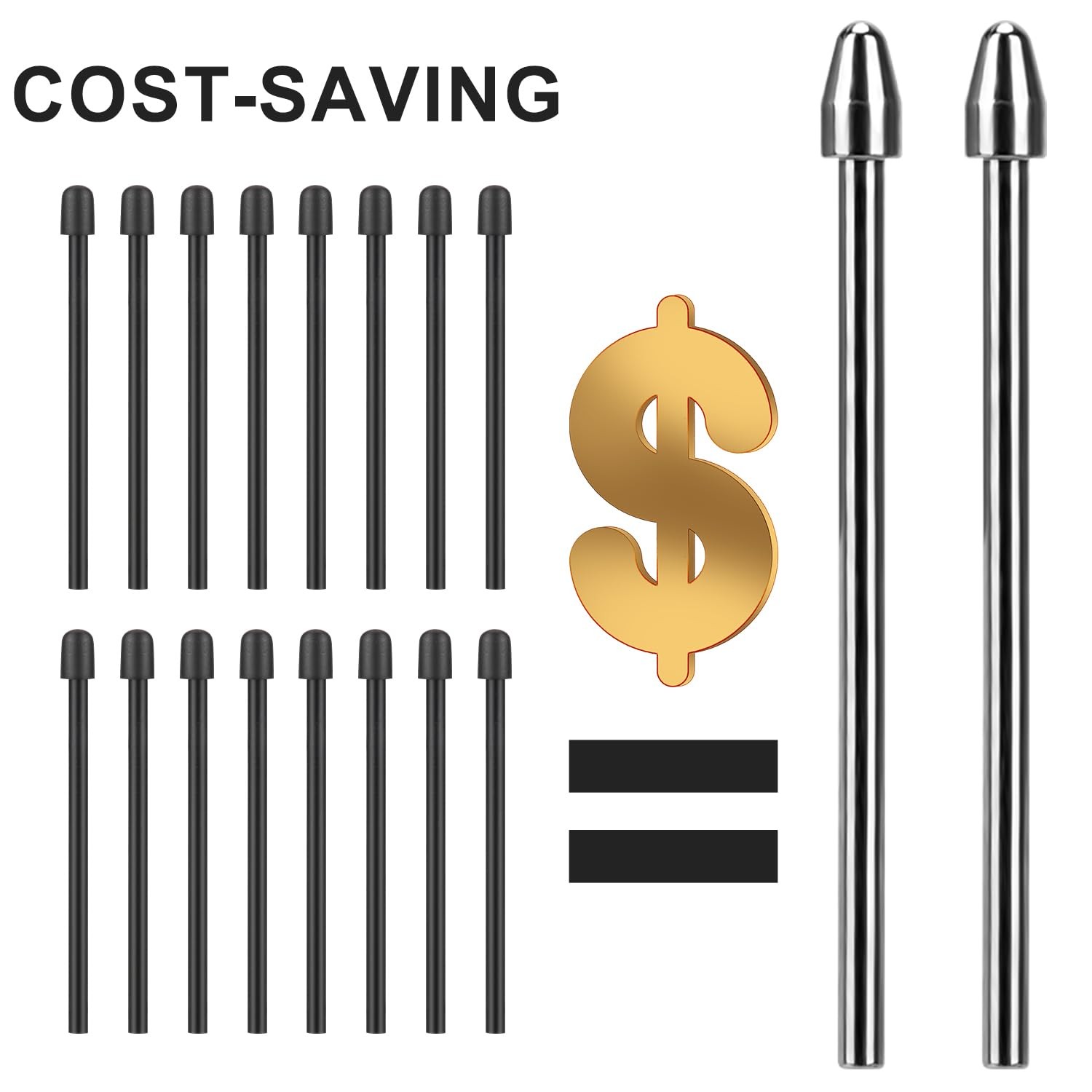 2PCS Pen Tip Replacement for Kindle Scribe Stylus Pen Tips Titanium Alloy Premiu
