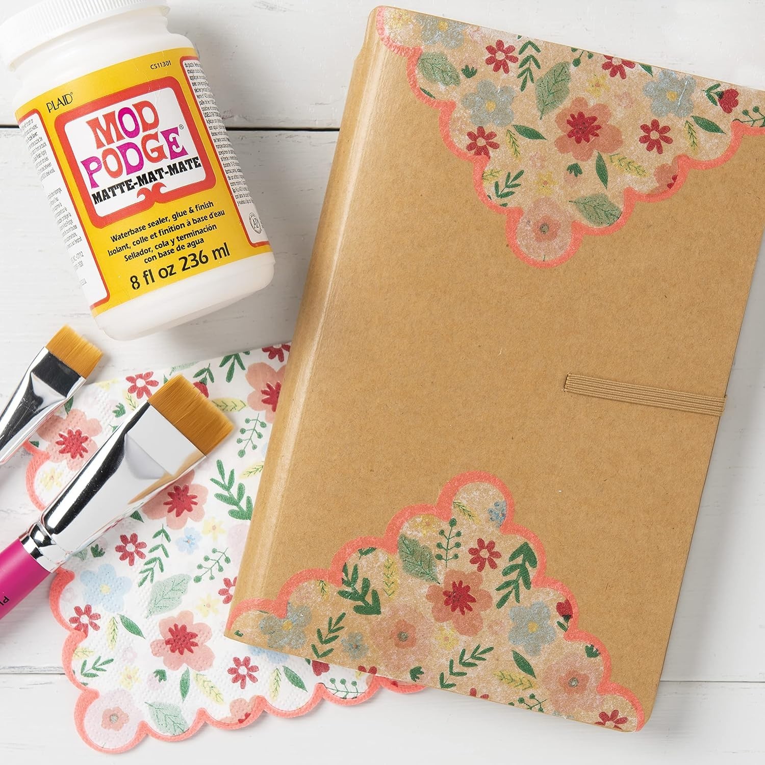 Mod Podge Matte Sealer, Glue & Finish: All-in-One Craft Solution- Quick Dry, ...