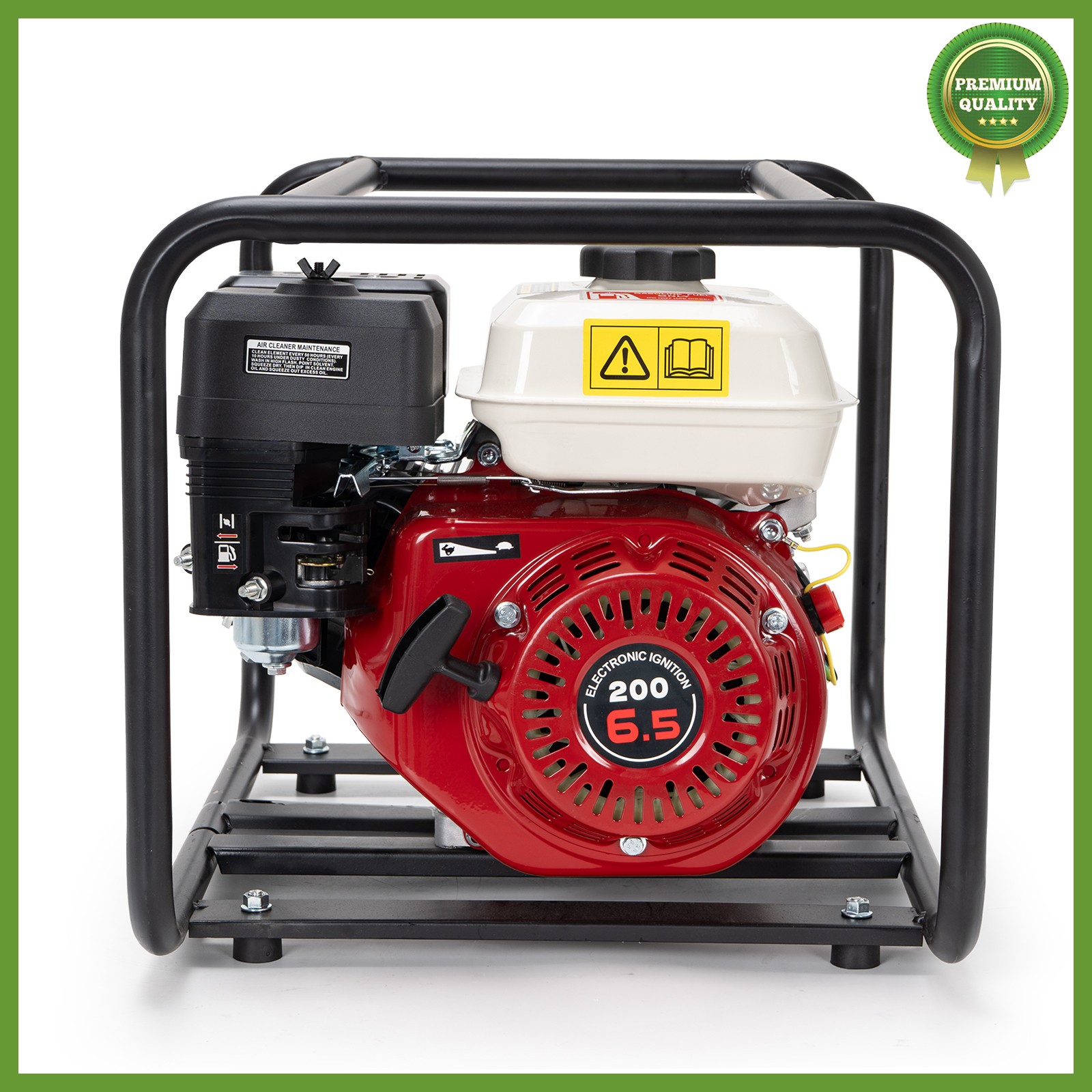 Gas-Powered Water Pump 2'' Semi-Trash Water Pump Transfer Pump 158GPM 26.2ft