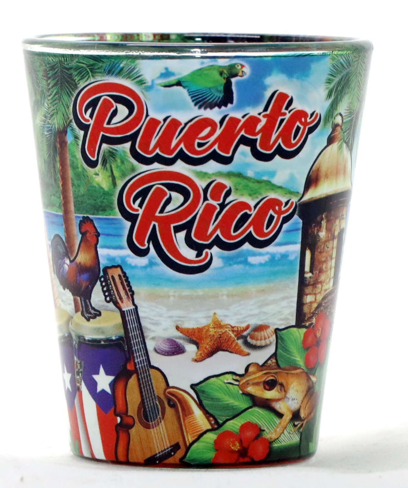 Puerto Rico Scene In and Out Shot Glass