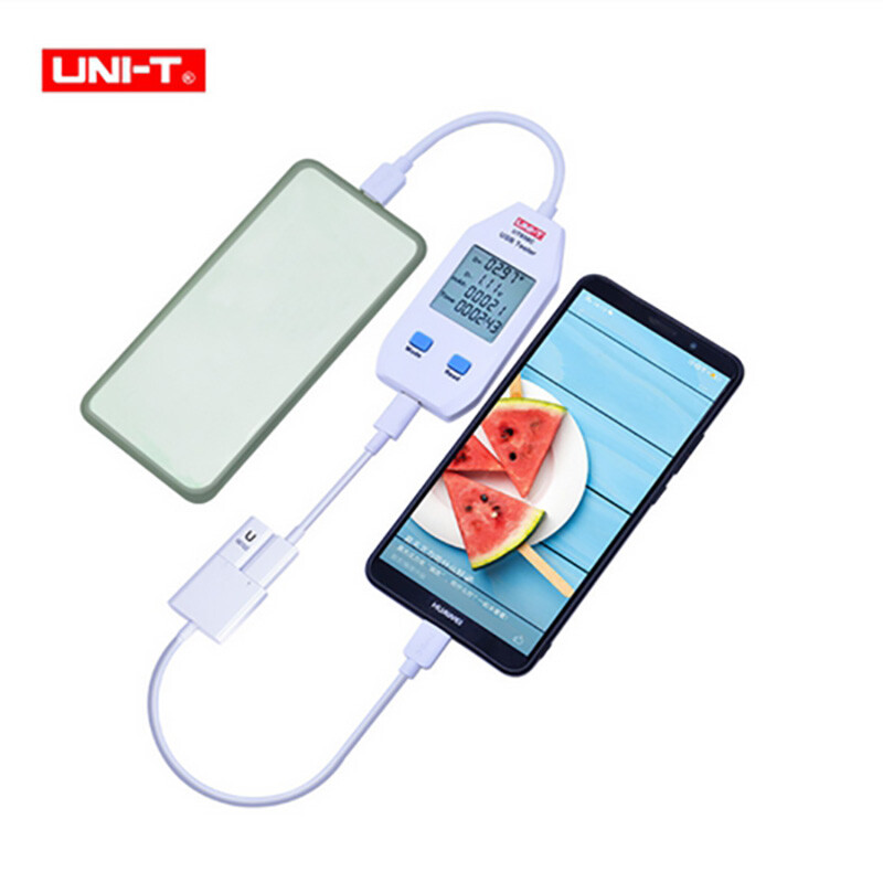 UNI-T LCD Digital USB Tester Power Capacity Volt Current Energy Detector Meter