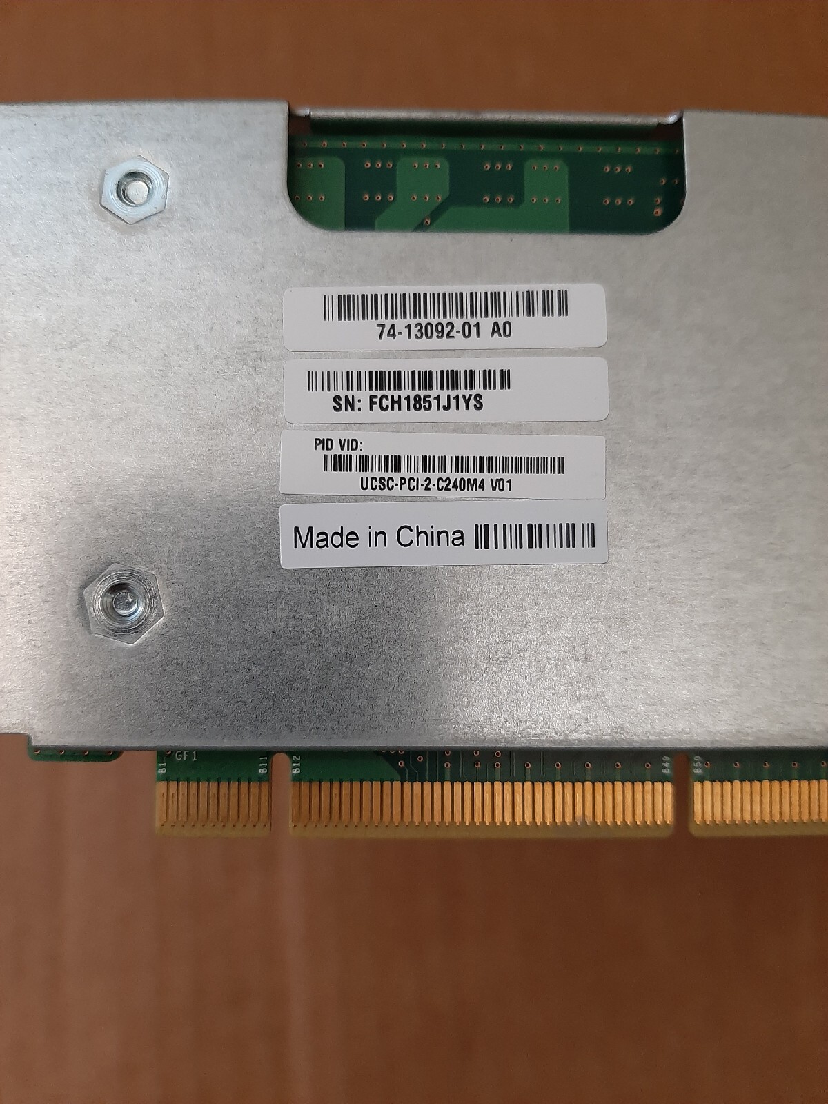 Cisco UCS UCSC-PCI-2-C240M4 PCIe Riser Board (Riser 2) GPU Ready