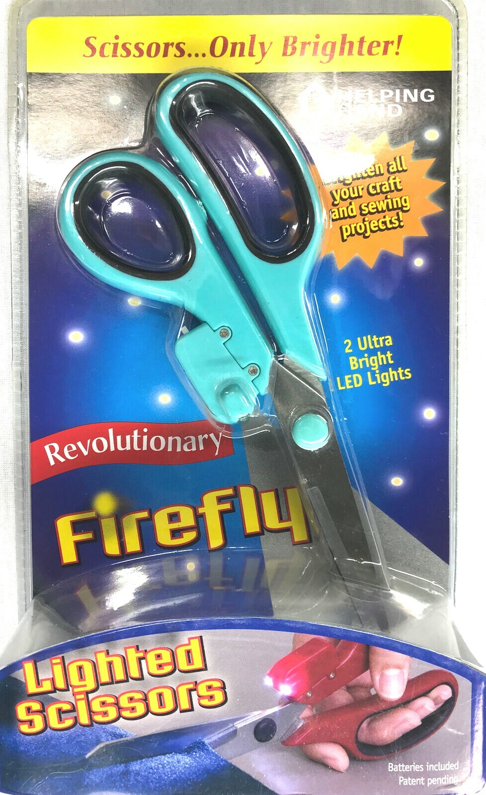 New Firefly Revolutionary Lighted Scissors - 2 Ultra Bright LED Lights