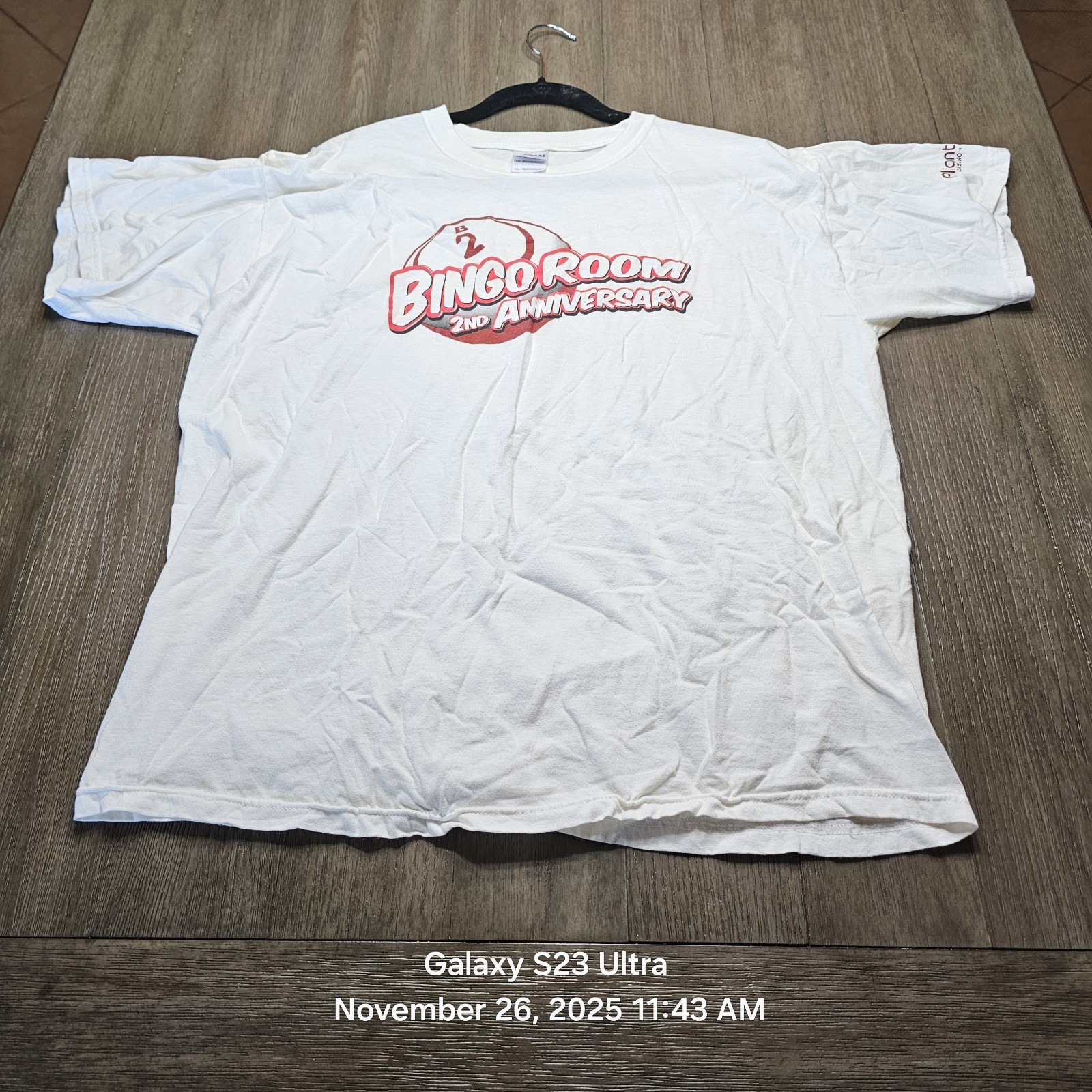 Late 2000s Aliante Station Hotel Casino Bingo Room 2nd Anniversary T-shirt (XL)