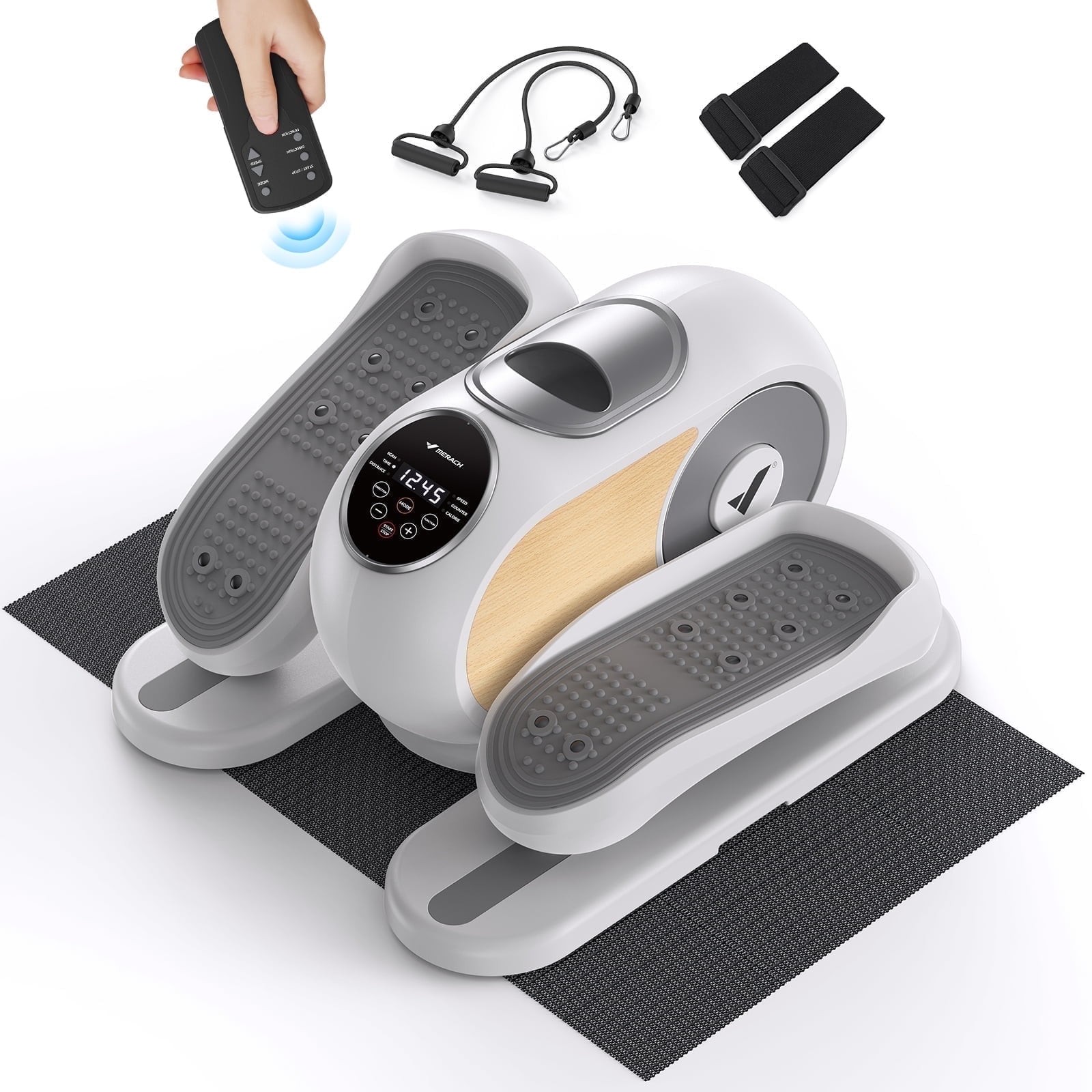MERACH E32W1 Under Desk Elliptical Machine, Electric Elliptical for Seniors, 12