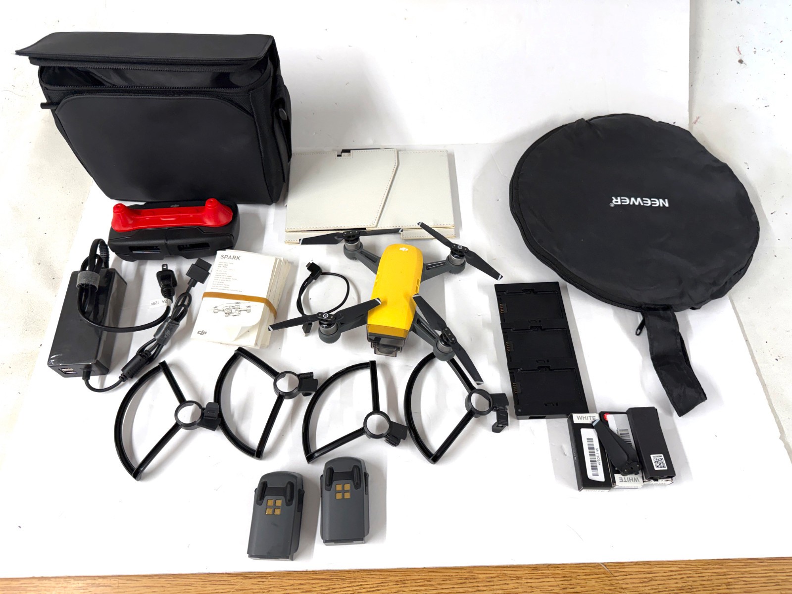 DJI Spark Fly More Combo Sunshine Yellow with Lowepro case/extras.