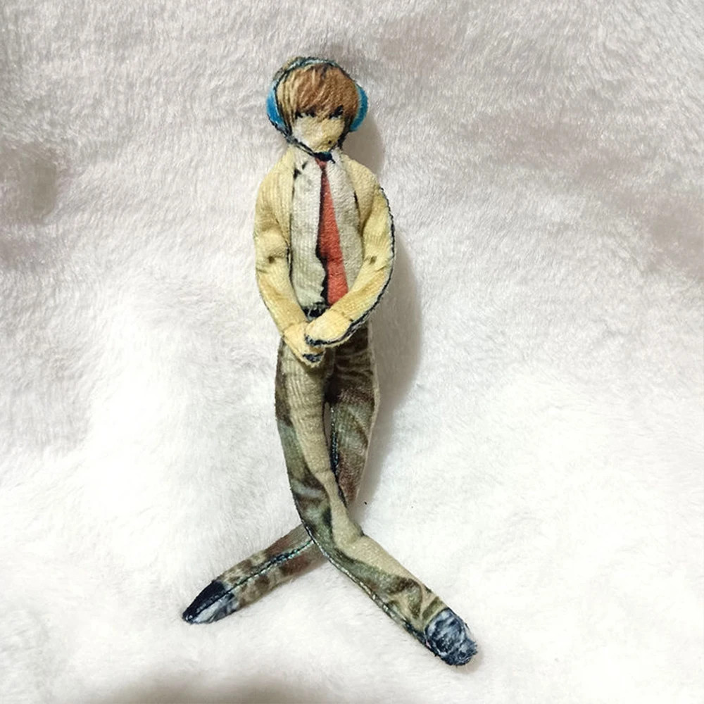 2pcs Anime Light Yagami L Plush Light Yagami L Plushies Doll Slender Twistable
