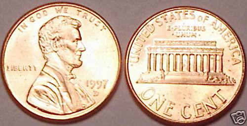 1997-D Gem Uncirculated Lincoln Cent~FREE SHIPPING