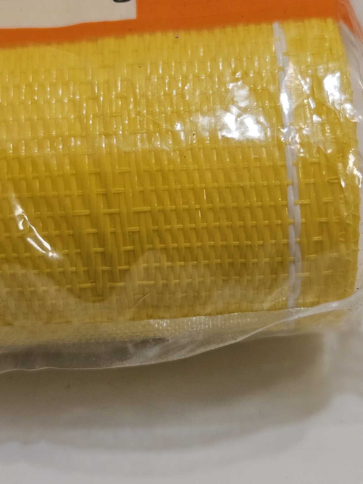 Frost King Lawn Furniture Webbing Weatherproof Plastic ReWeb Yellow 2 1/4" X 17'