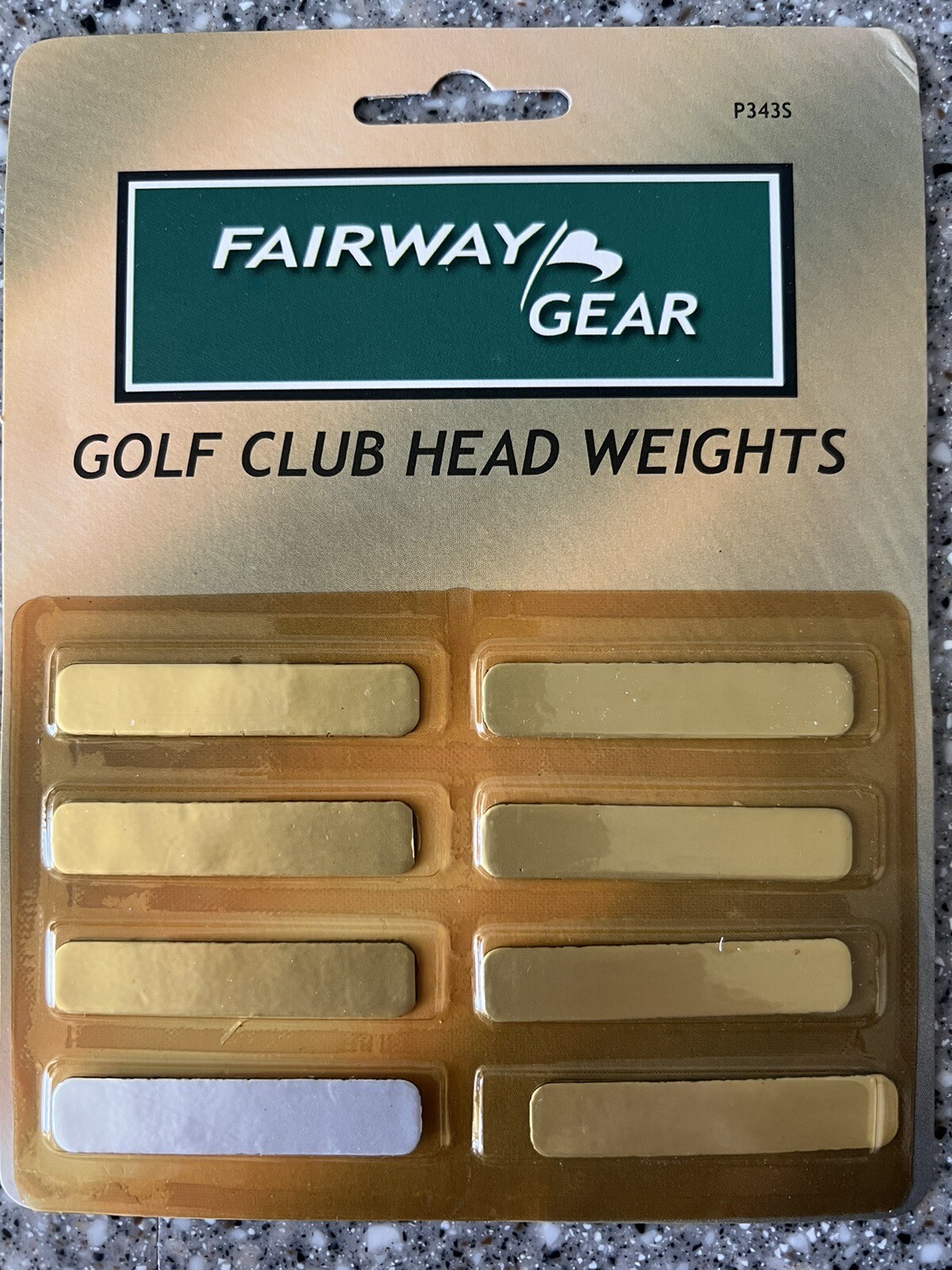WOW! Fairway Gear Golf Club Head Weights Stick-On 8 SILVER Strips FAST FREE SHIP