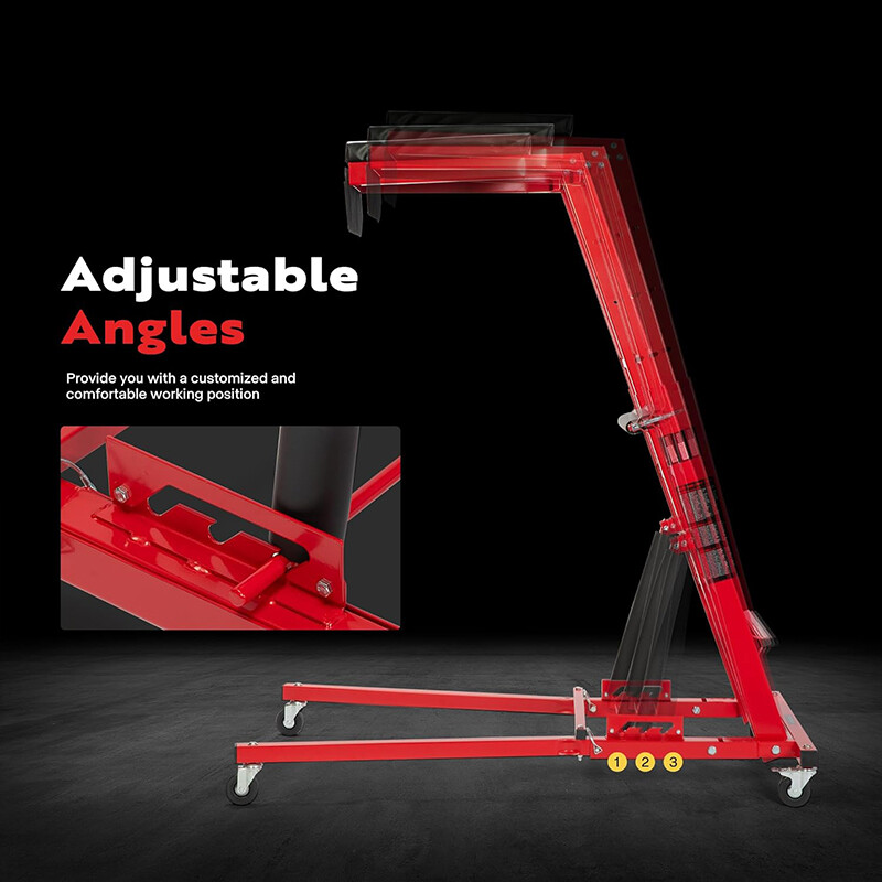 Automotive Topside Creeper 400LBS 46" to 71" Adjustable Height Movable w/ Wheels