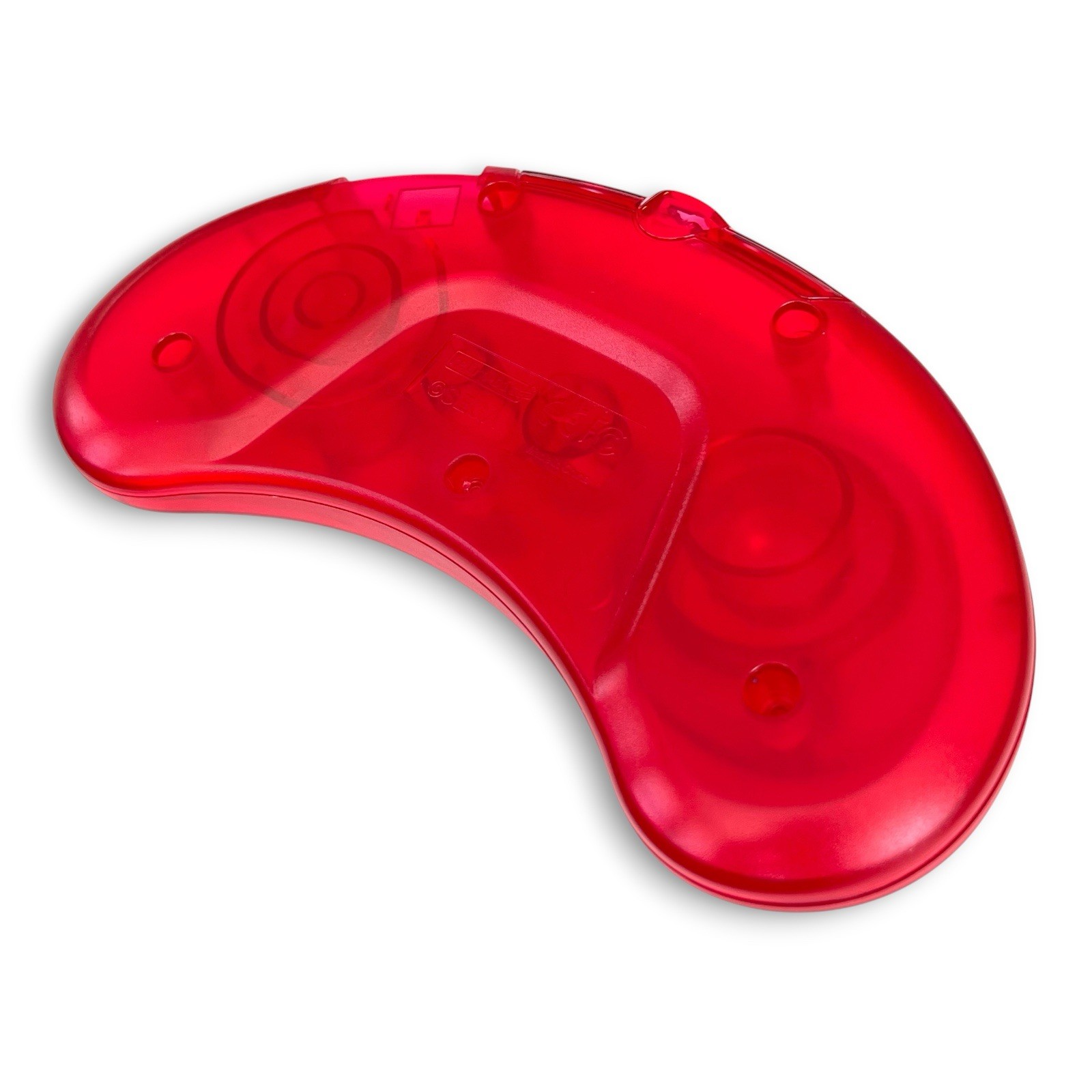 Clear Red Sega Genesis Controller Shell 6 Button Replacement Housing MK-1653