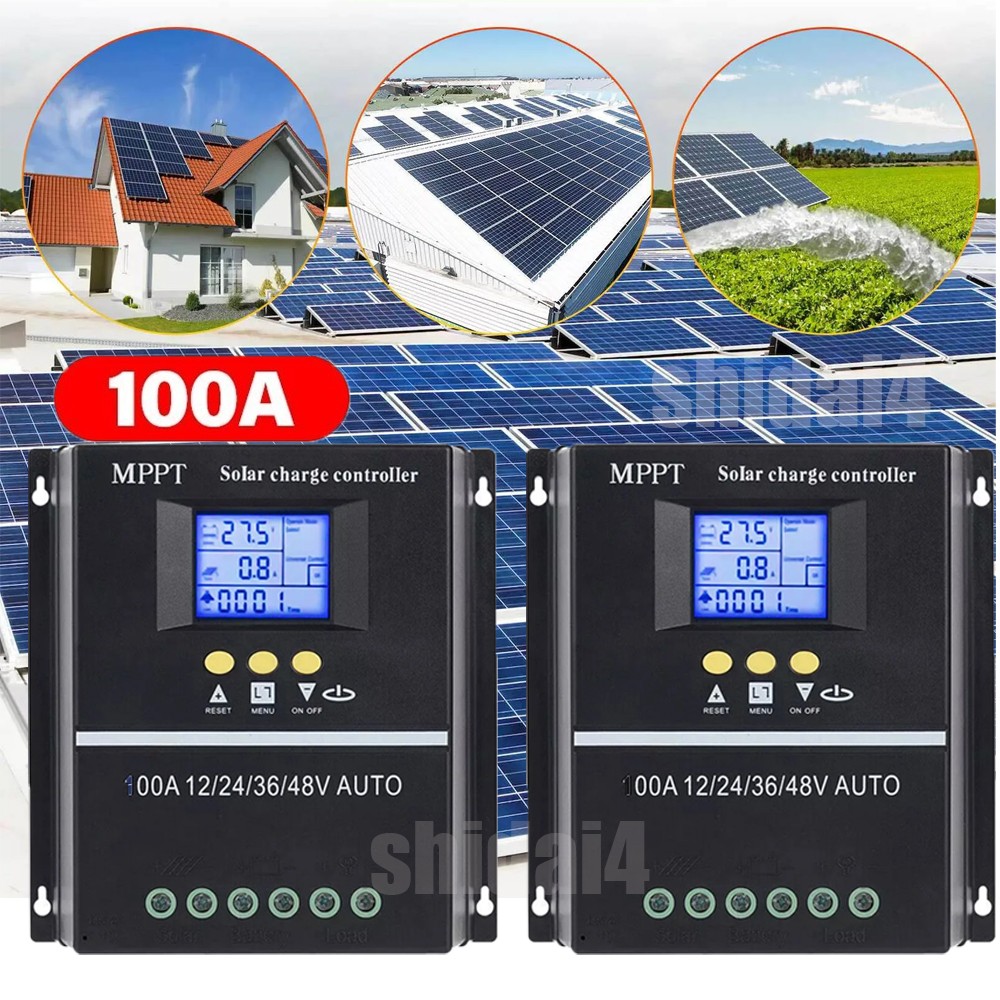 2PK 4000W 100A MPPT Solar Charge Controller 12V 24V 36V 48V Battery PV Regulator