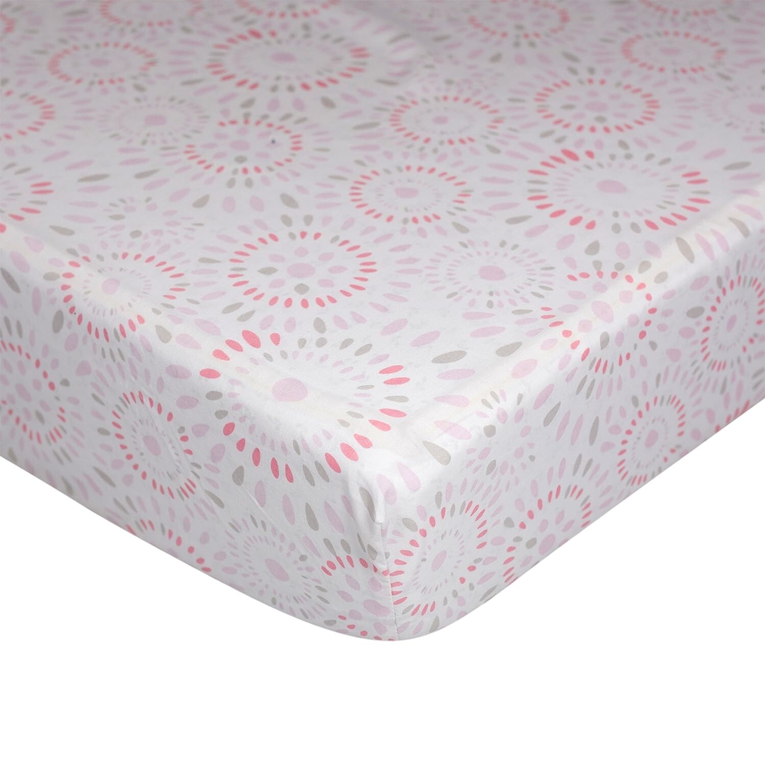 Living Textiles Cotton Poplin Fitted Crib Sheets Confetti 27in x 52in