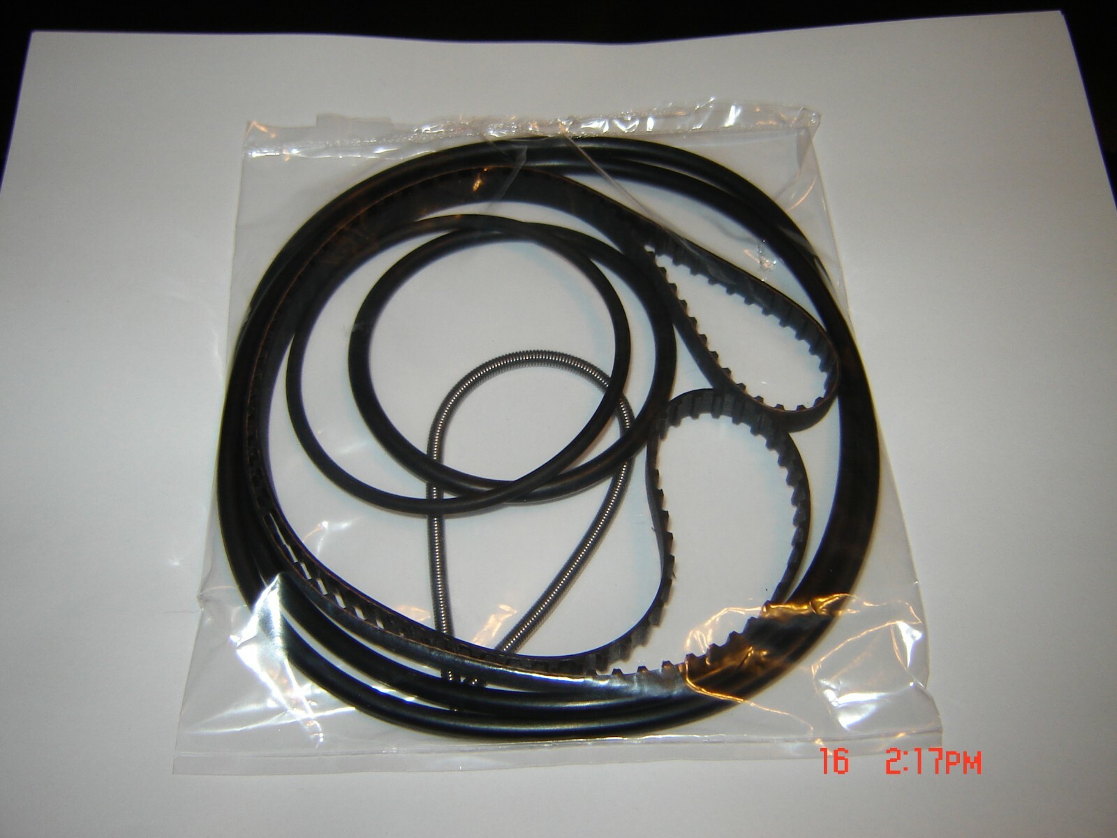 16MM  Eiki ST/M Series Projector Belts, 6 Belt Set /With Wire Belt/ New Eiki Kit