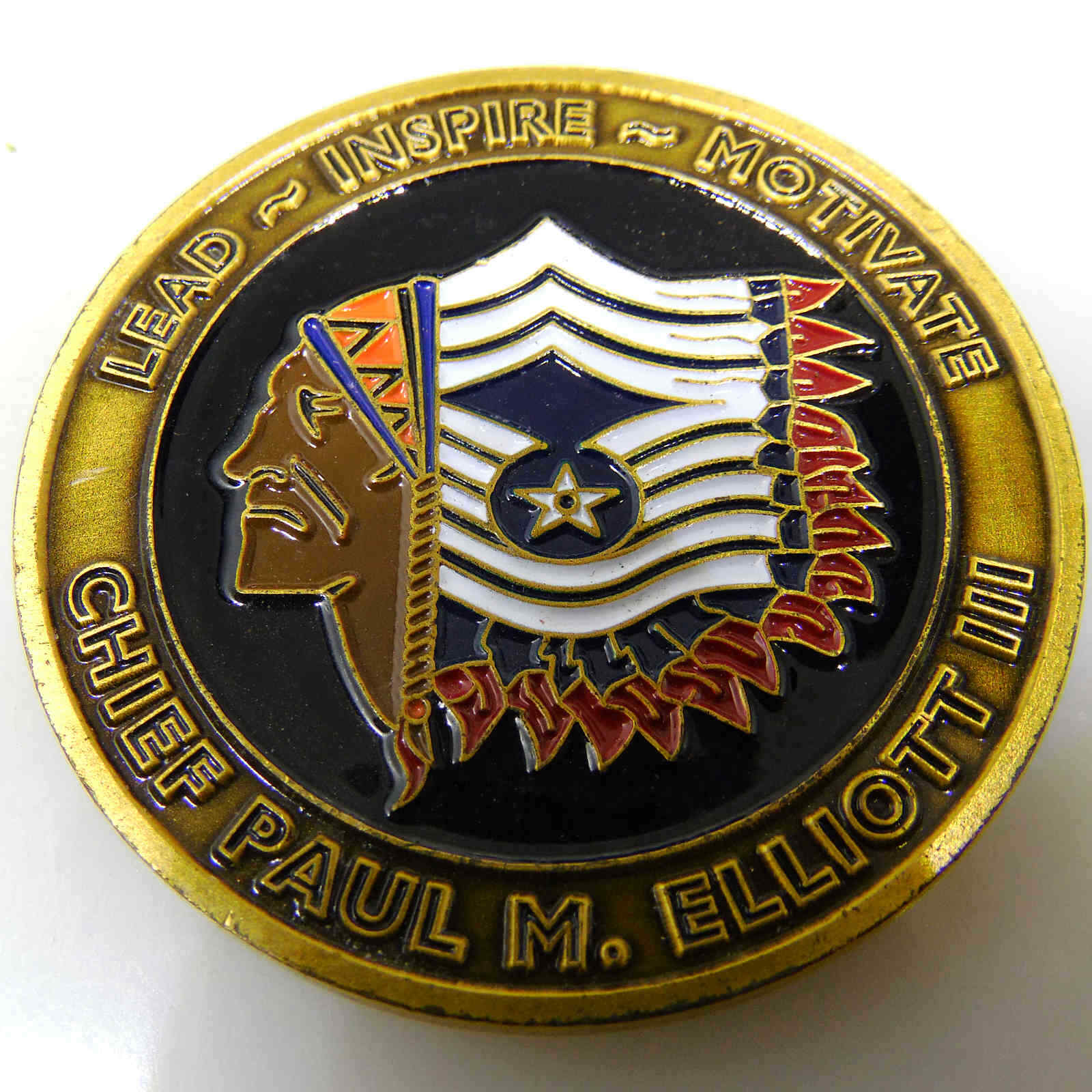 USAF CHIEF PAUL M ELLIOTT III CHALLENGE COIN