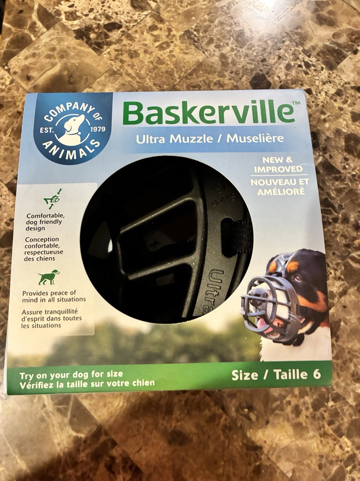 New Baskerville Ultra Basket Muzzle Size 6 $37 Retail