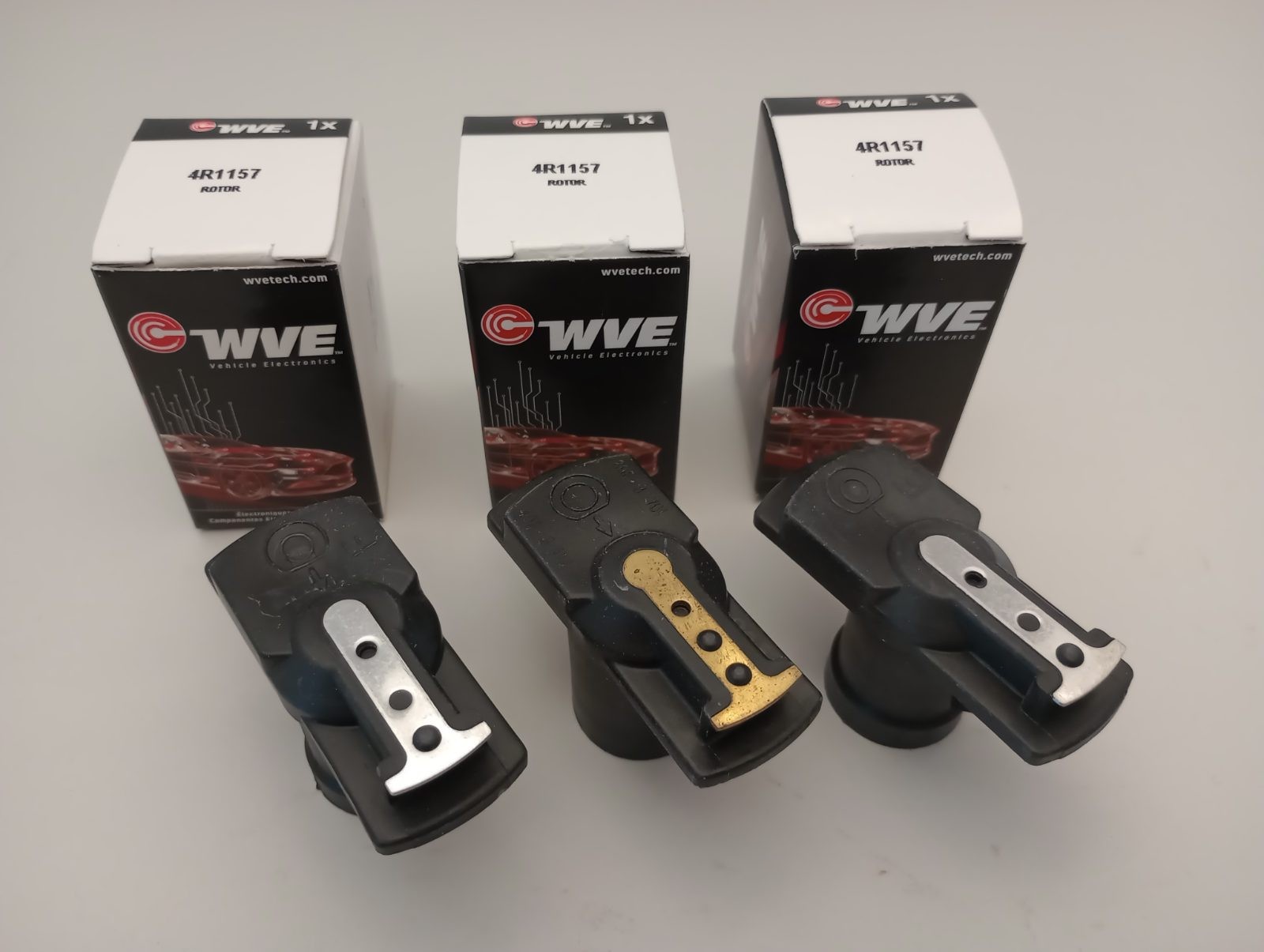 WVE 4R1157 Ignition Distributor Rotor JR130 (Pack of 3)