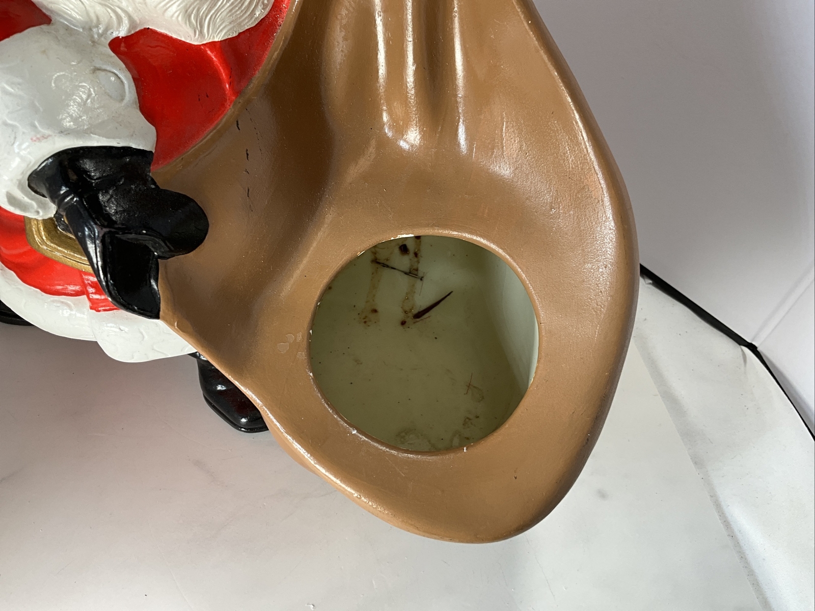Vintage 1970 Byron Ceramic Santa Planter