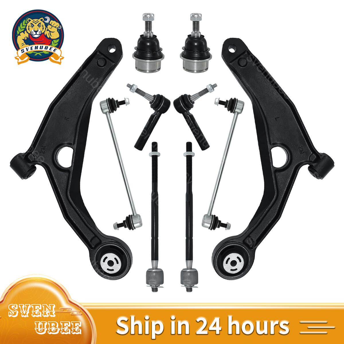 10pc Front Lower Control Arm Sway Bar Link Kit for 2008-2014 Dodge Avenger