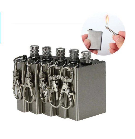 Lots Survival Emergency Fire Starter Flint Metal Match Lighter Hiking Camping