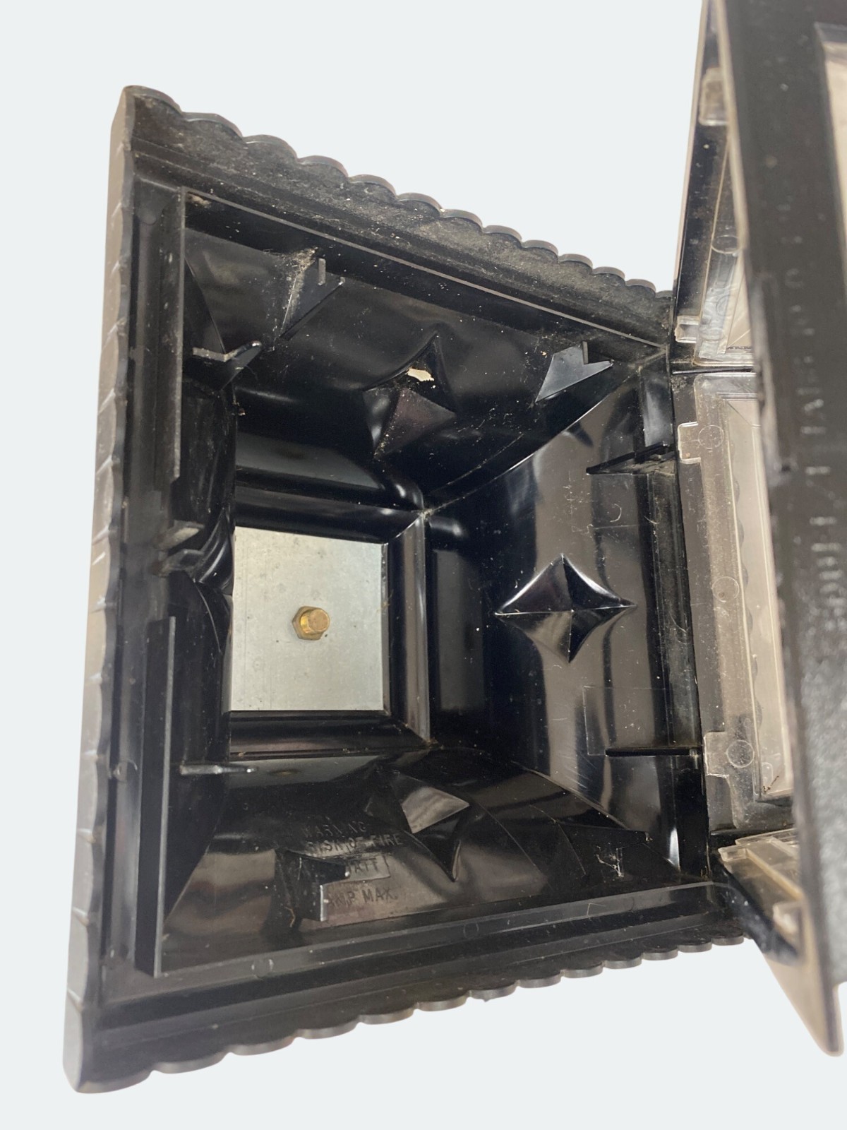 Black Outdoor Wall Lanterns Plastic Panels & Decorative Top Finials
