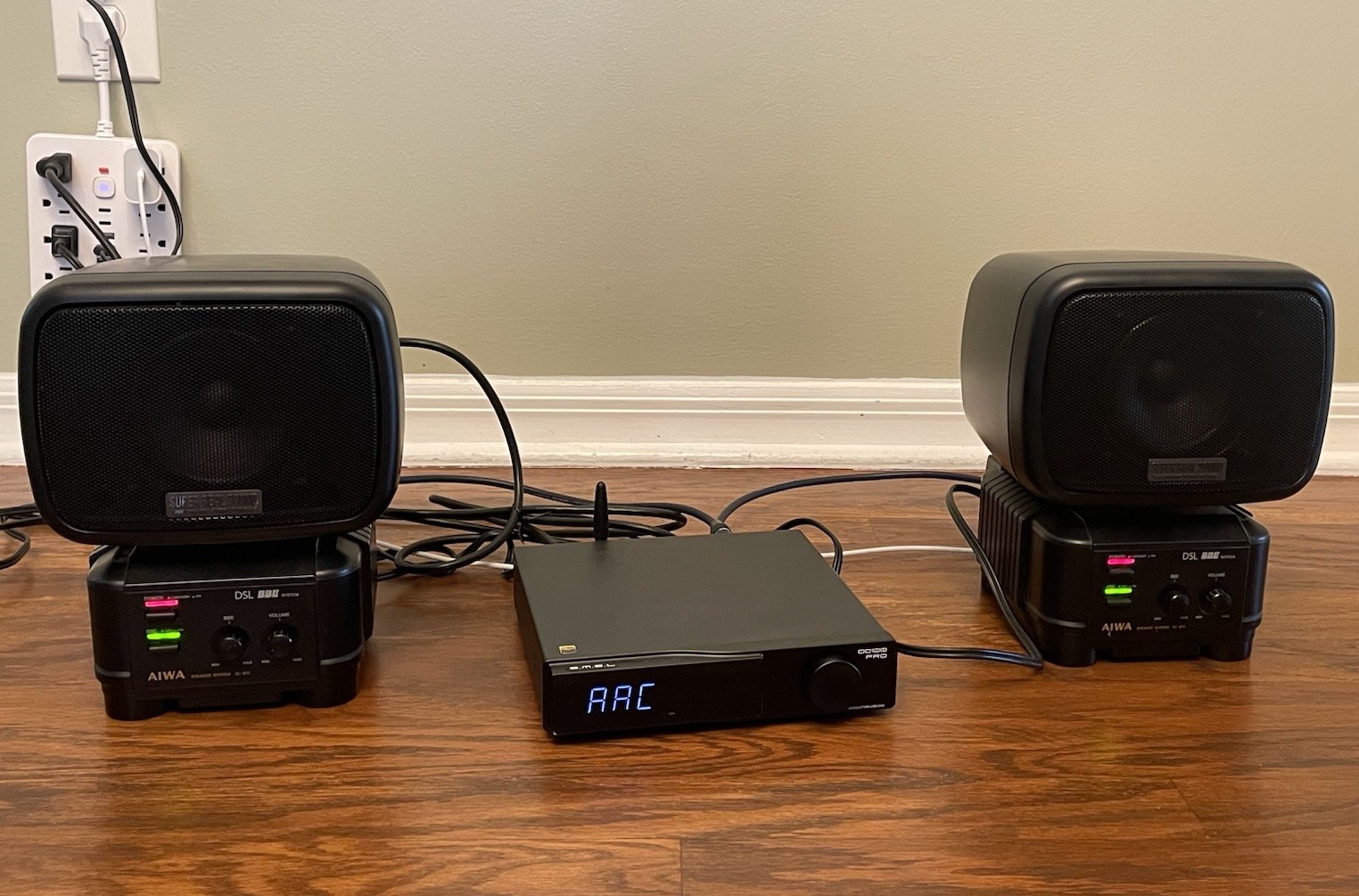 AIWA SC-B10U Active Monitor Speakers ( Pair ) Rare